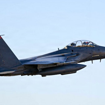 Ein Kampfjet vom Typ F-15E der US-Luftwaffe.