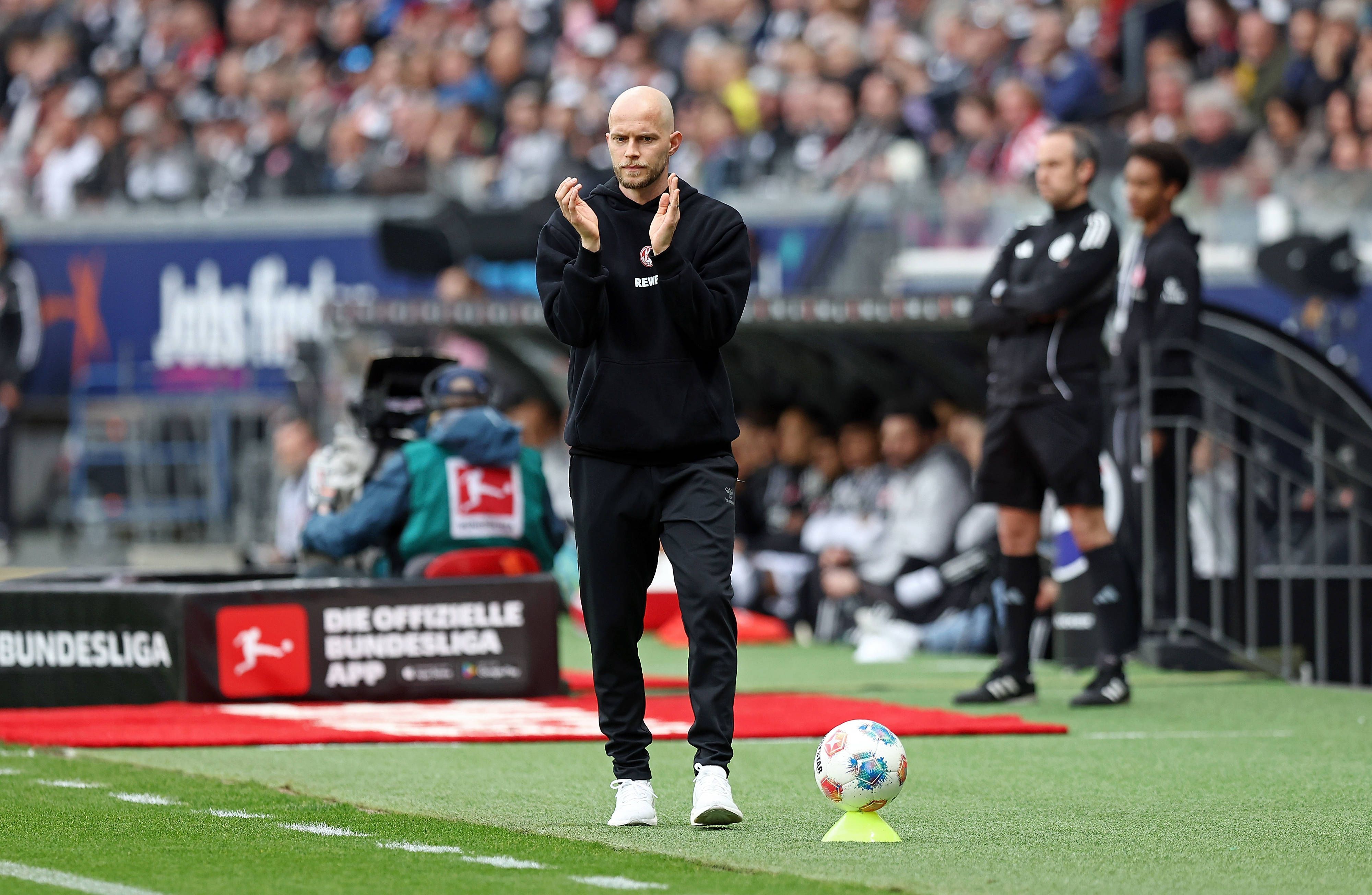 René Wagner bei seinem Debüt mit dem 1. FC Köln im April 2026 gegen Eintracht Frankfurt