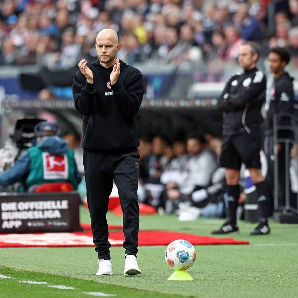 René Wagner bei seinem Debüt mit dem 1. FC Köln im April 2026 gegen Eintracht Frankfurt