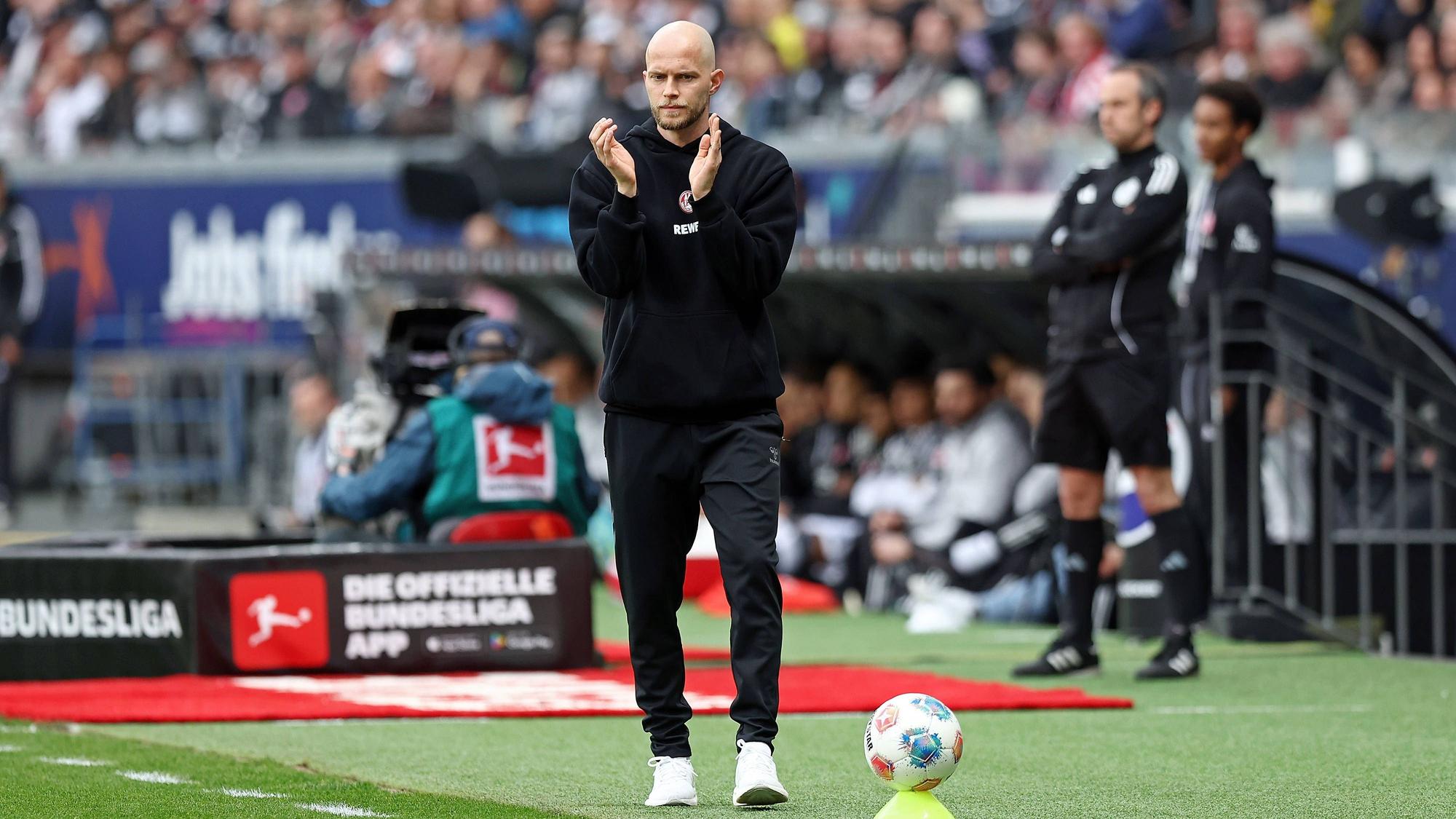 René Wagner bei seinem Debüt mit dem 1. FC Köln im April 2026 gegen Eintracht Frankfurt