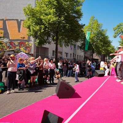 26.04.2025, Köln: Ski Aggu Lookaloke Contest.c/o Pop Strassenfest 2025 auf der Venloer strasse. Foto:Dirk Borm