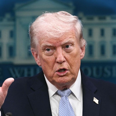 US-Präsident Donald Trump bei einer Pressekonferenz im Weißen Haus. (Archivbild)