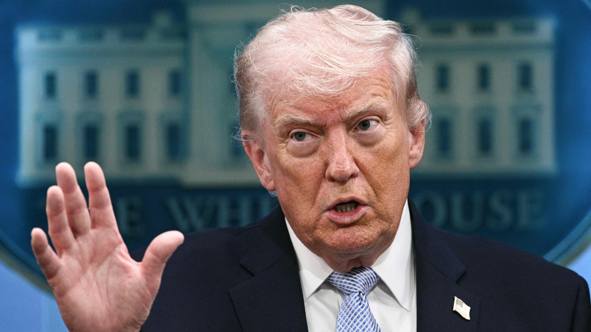 US-Präsident Donald Trump bei einer Pressekonferenz im Weißen Haus. (Archivbild)