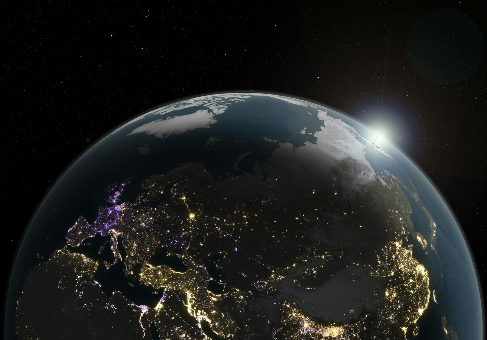 Immer mehr künstliches Licht auf der Erde