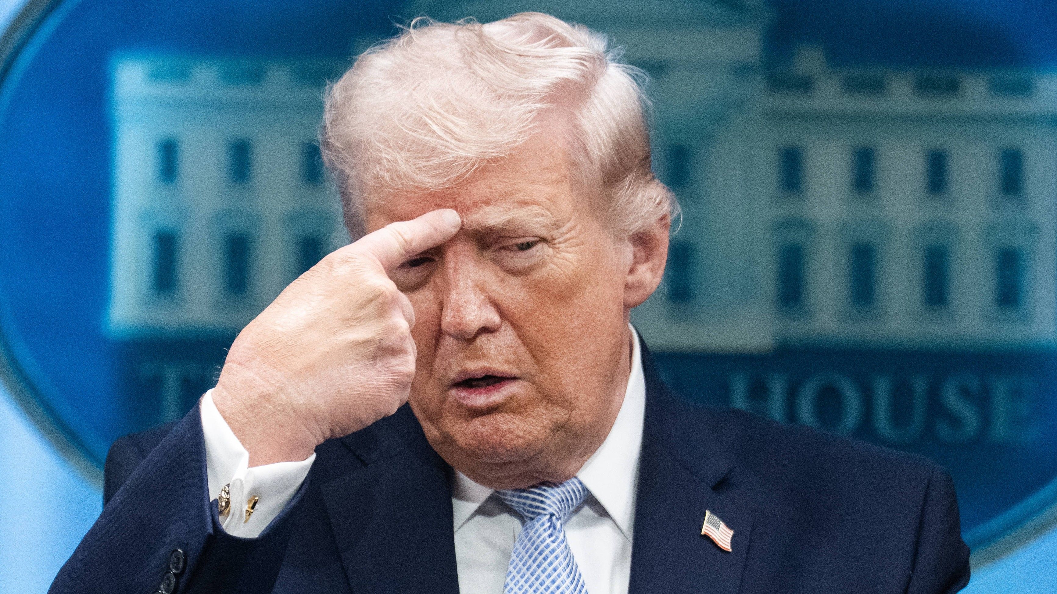US-Präsident Donald Trump bei einer Pressekonferenz im Weißen Haus. (Archivbild)
