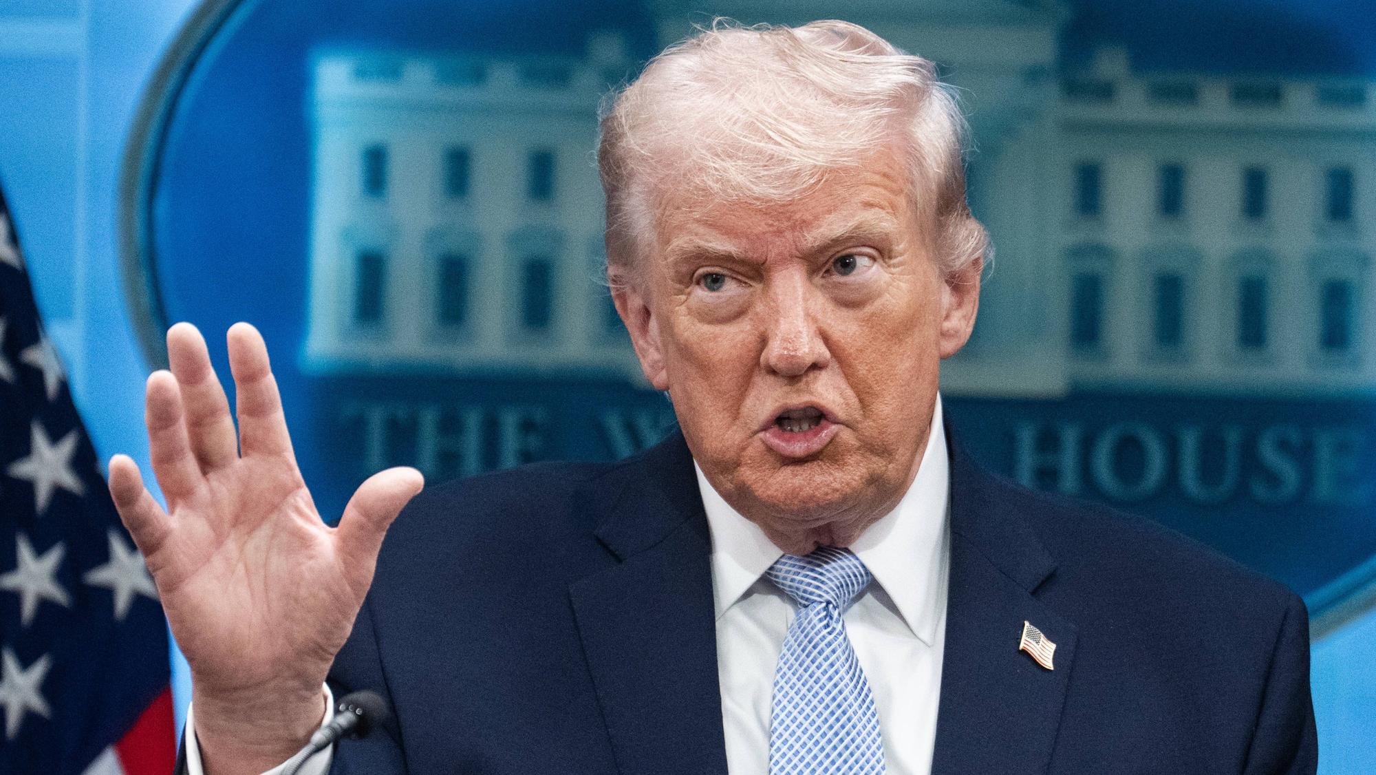 US-Präsident Donald Trump bei einer Pressekonferenz im Weißen Haus. (Archivbild)