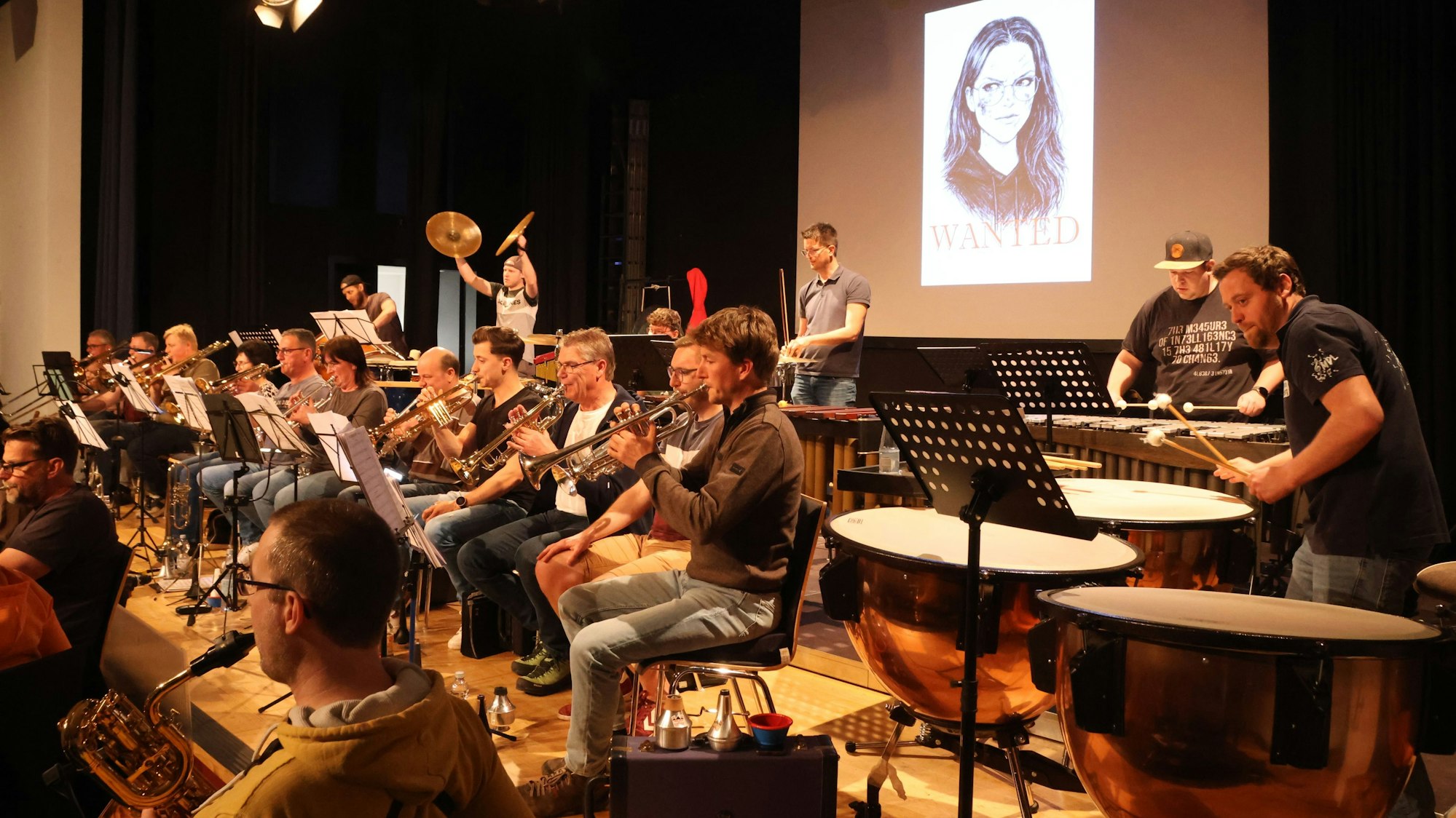 Bei der Probe: Die Lichtenberger Musiker freuen sich auf viel Publikum in der Morsbacher Kulturstätte.