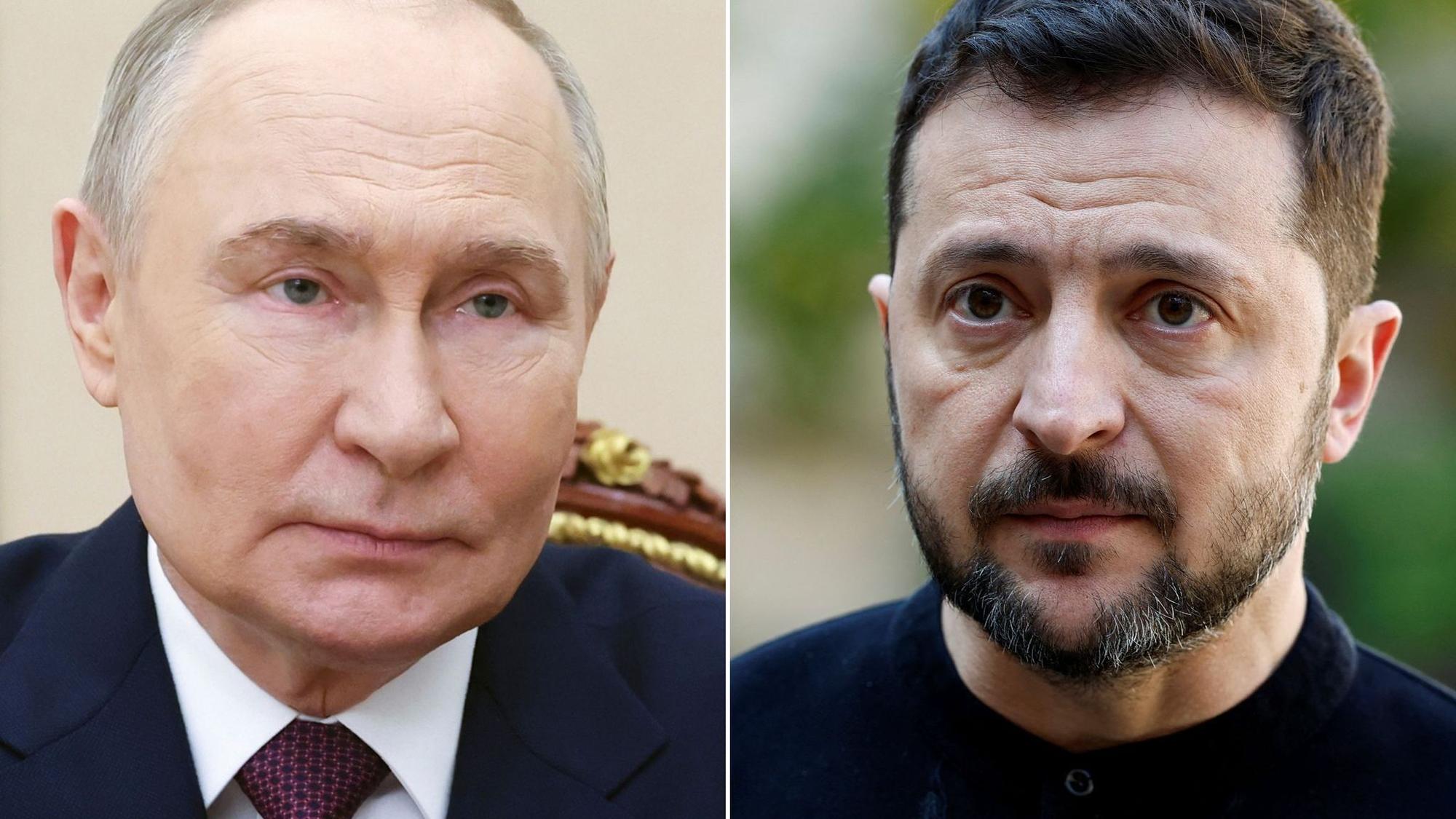 Wladimir Putin und Wolodymyr Selenskyj