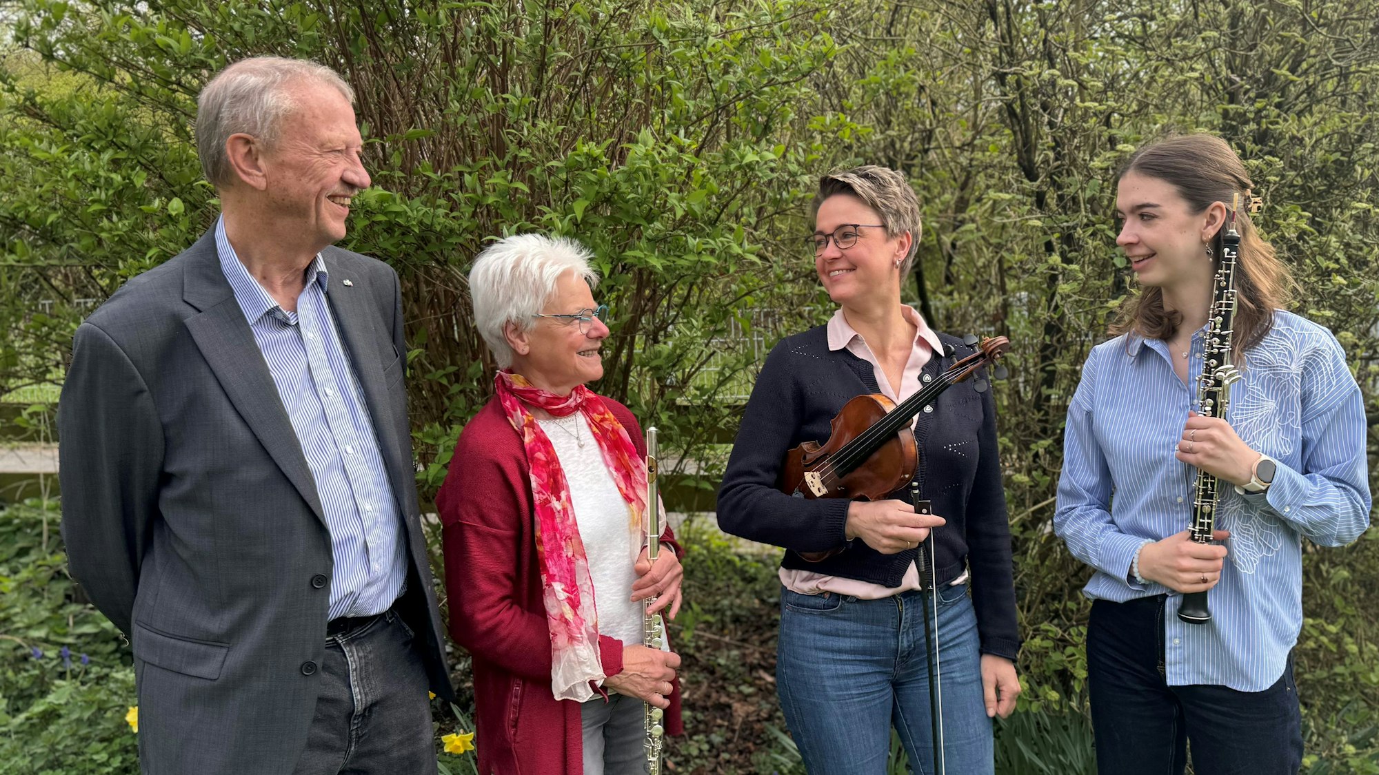 André und Gabriele Sebald mit ihrer Tochter Dorothea Kiess und Enkelin Elisa Kiess