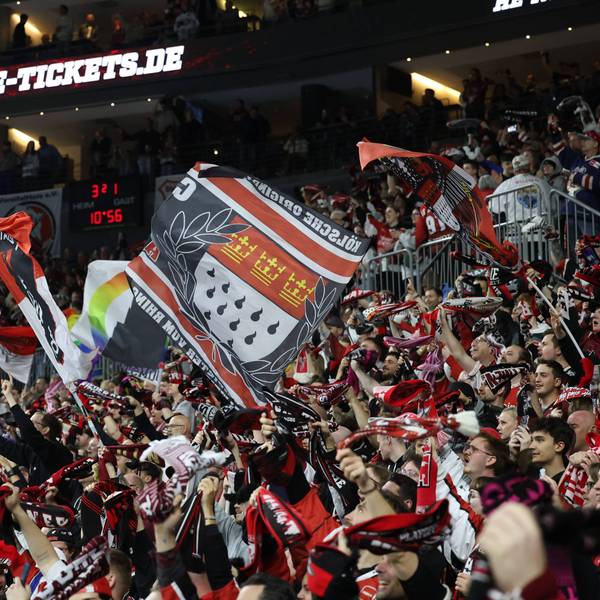Blick auf die Fans der Kölner Haie.