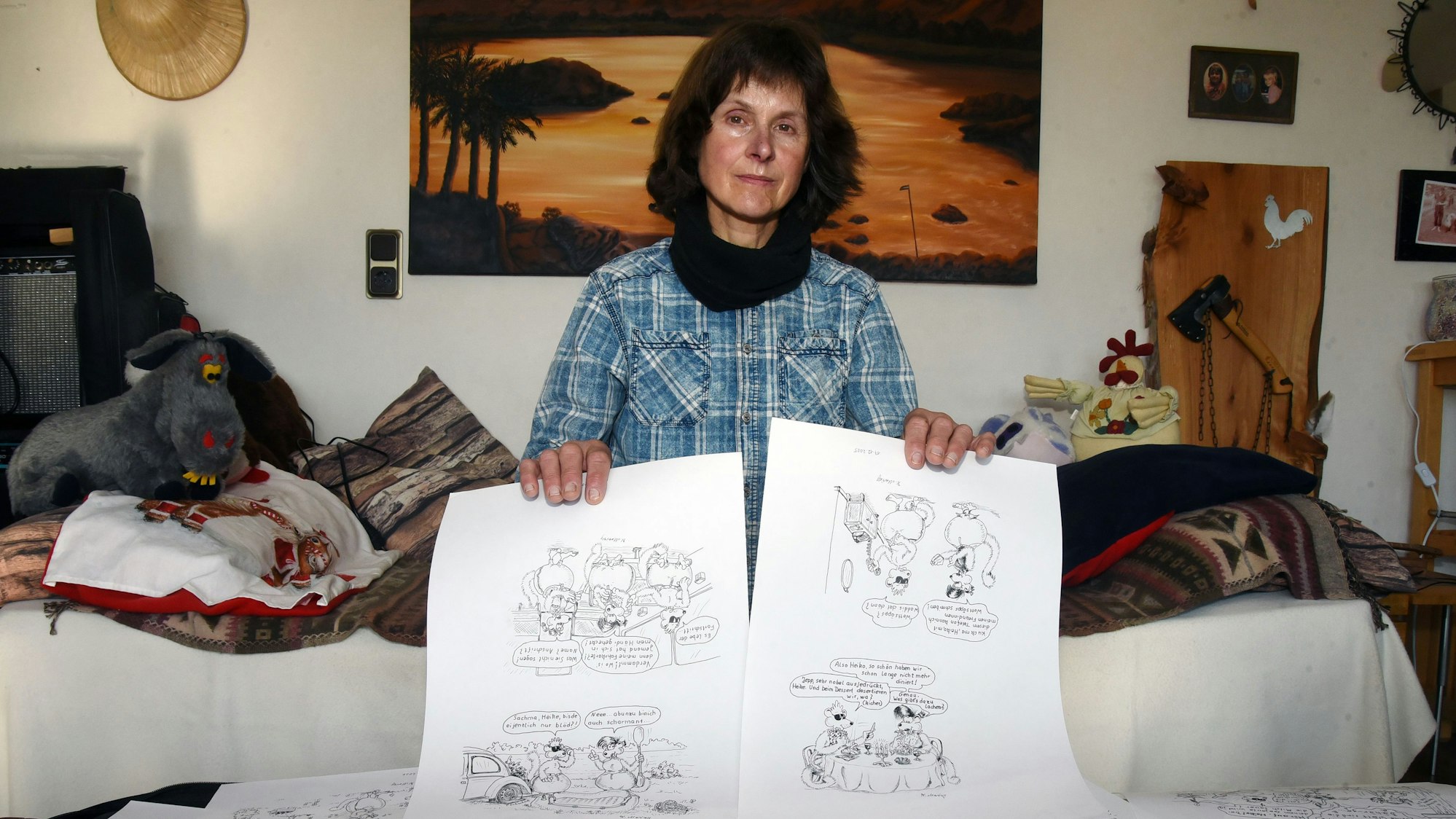 Das Foto zeigt die Comiczeichnerin Kirsten Marizy.