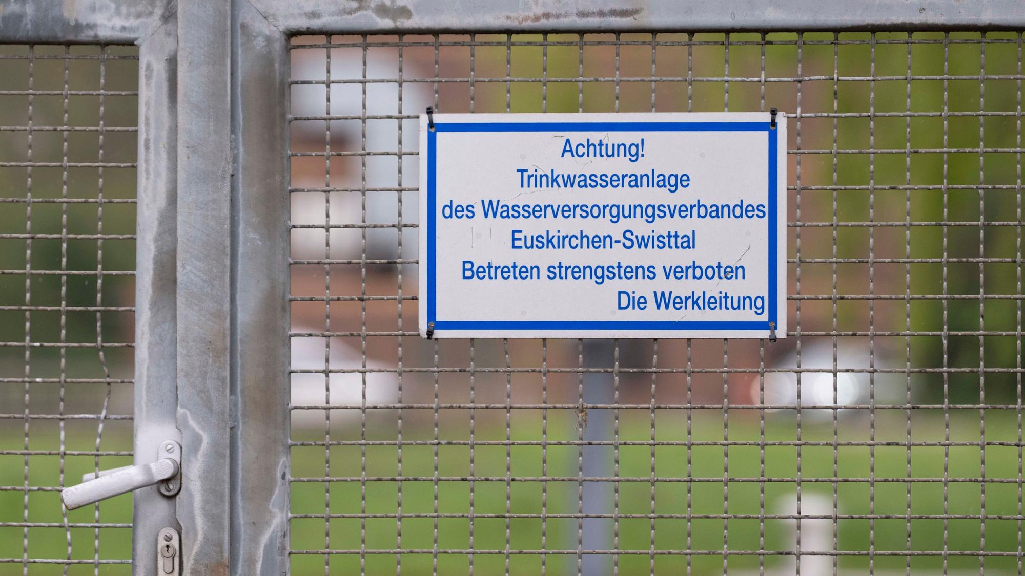 Das Wasserwerk Swisttal-Heimerzheim zwischen Heimerzheim und Dünstekoven, in dessen Nähe die Störung auftrat