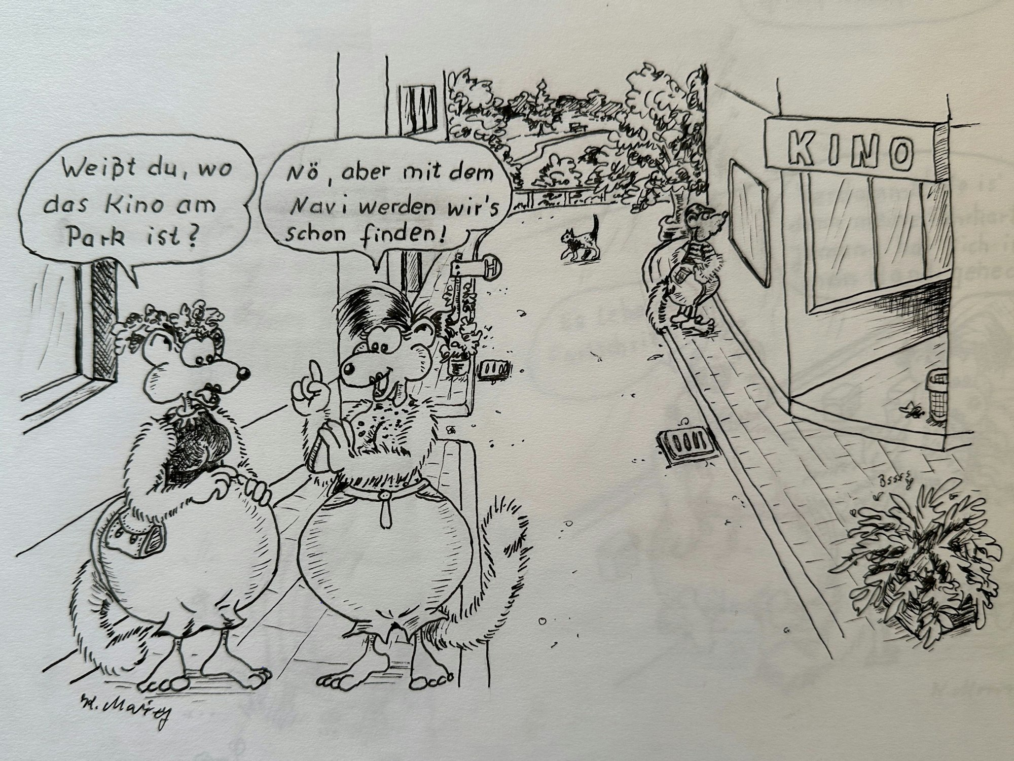 Eine Comiczeichnung von Kirsten Marizy