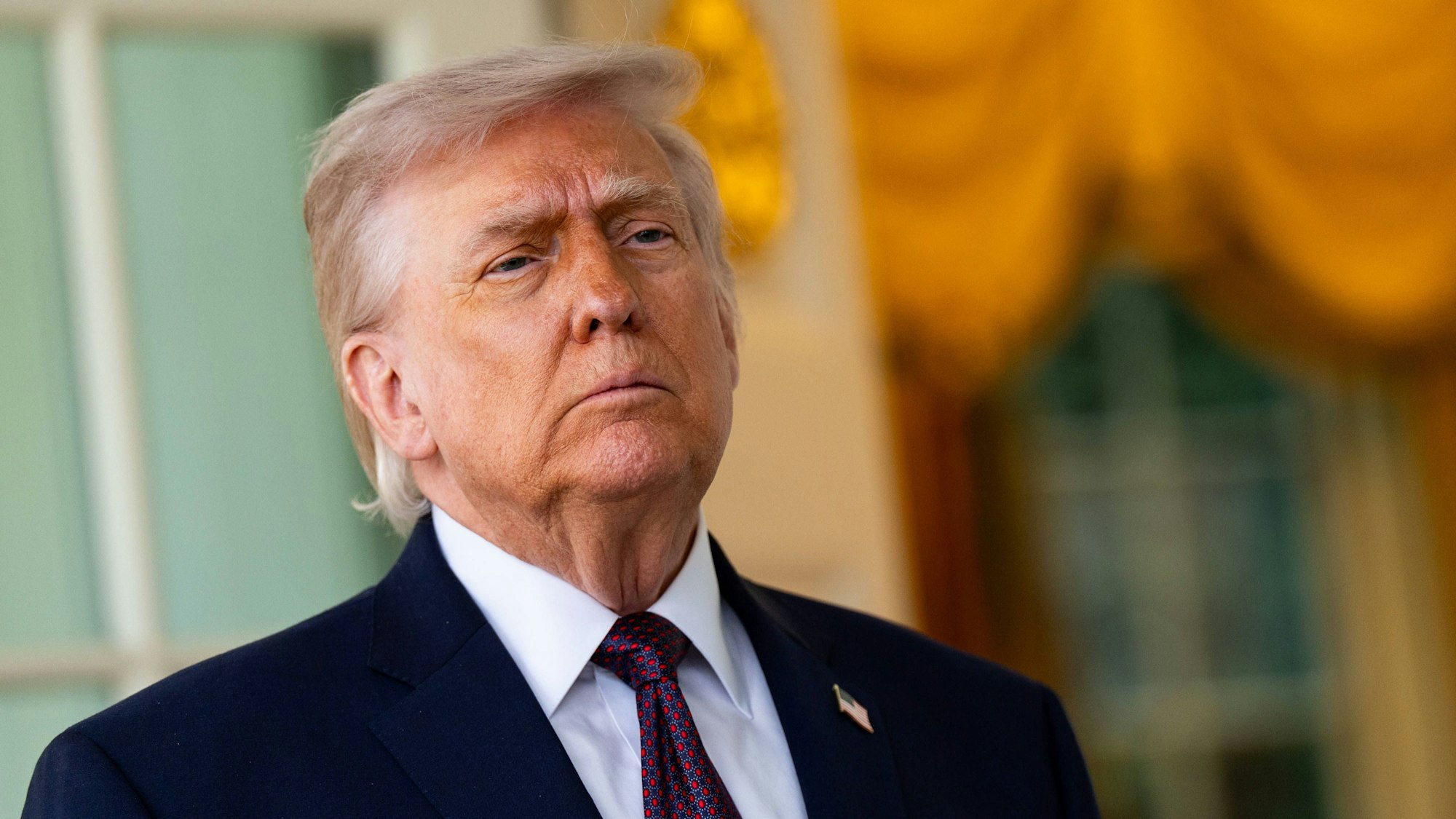 US-Präsident Donald Trump im Weißen Haus. (Archivbild)