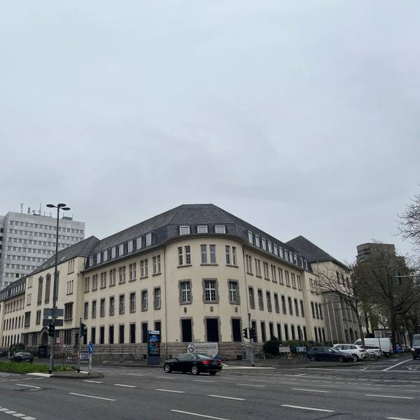 Blick auf die geplante Einrichtung für geflüchtete Menschen.