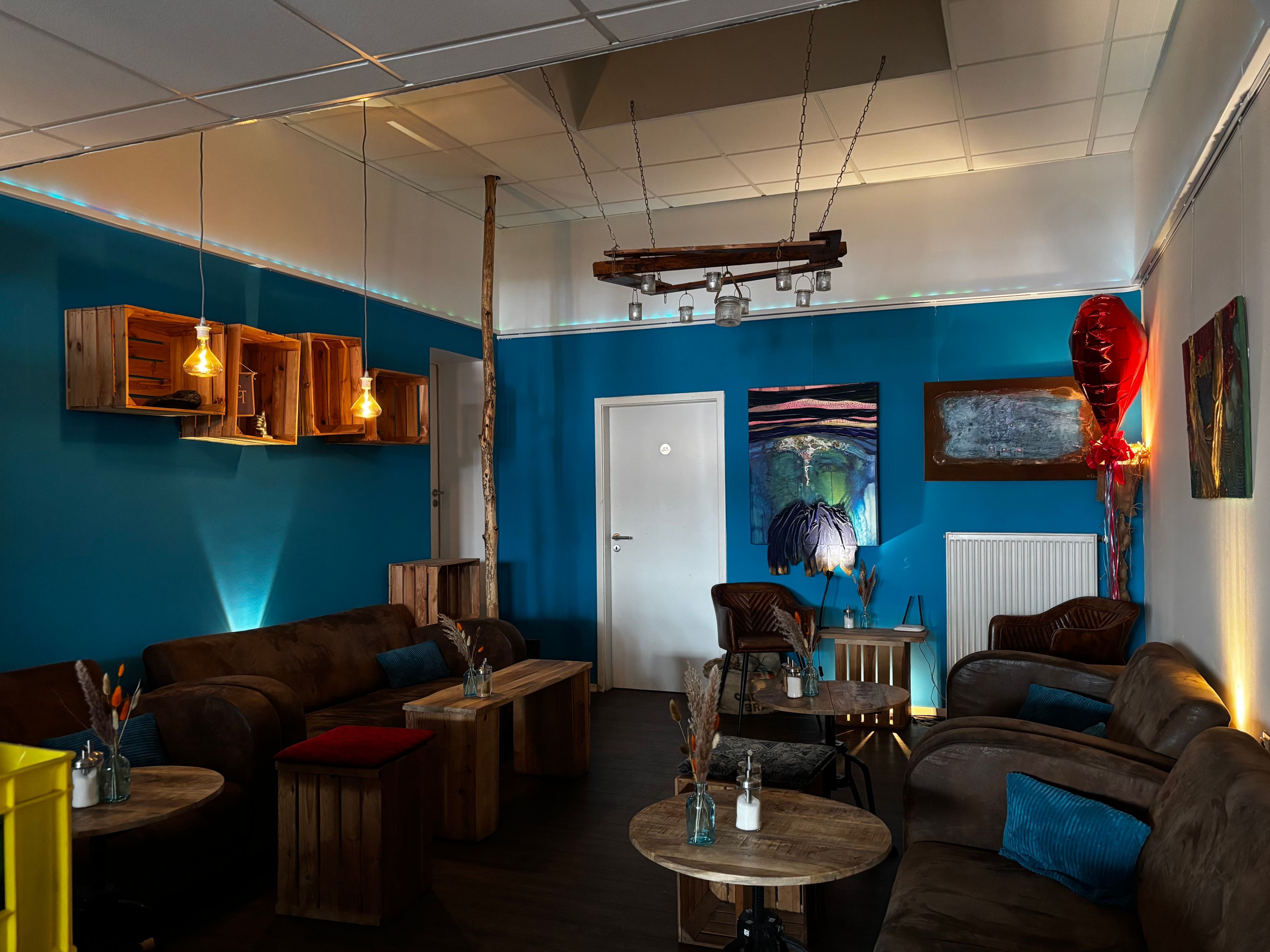 Blick in den Innenraum des Espressostudios.