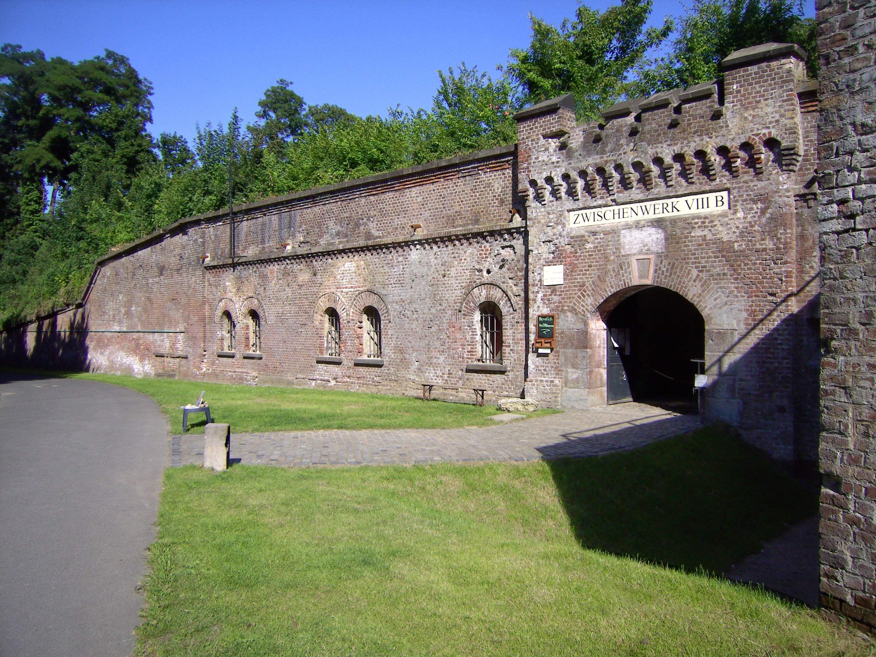 Ansicht des Mauerwerks des Zwischenwerk VII b
