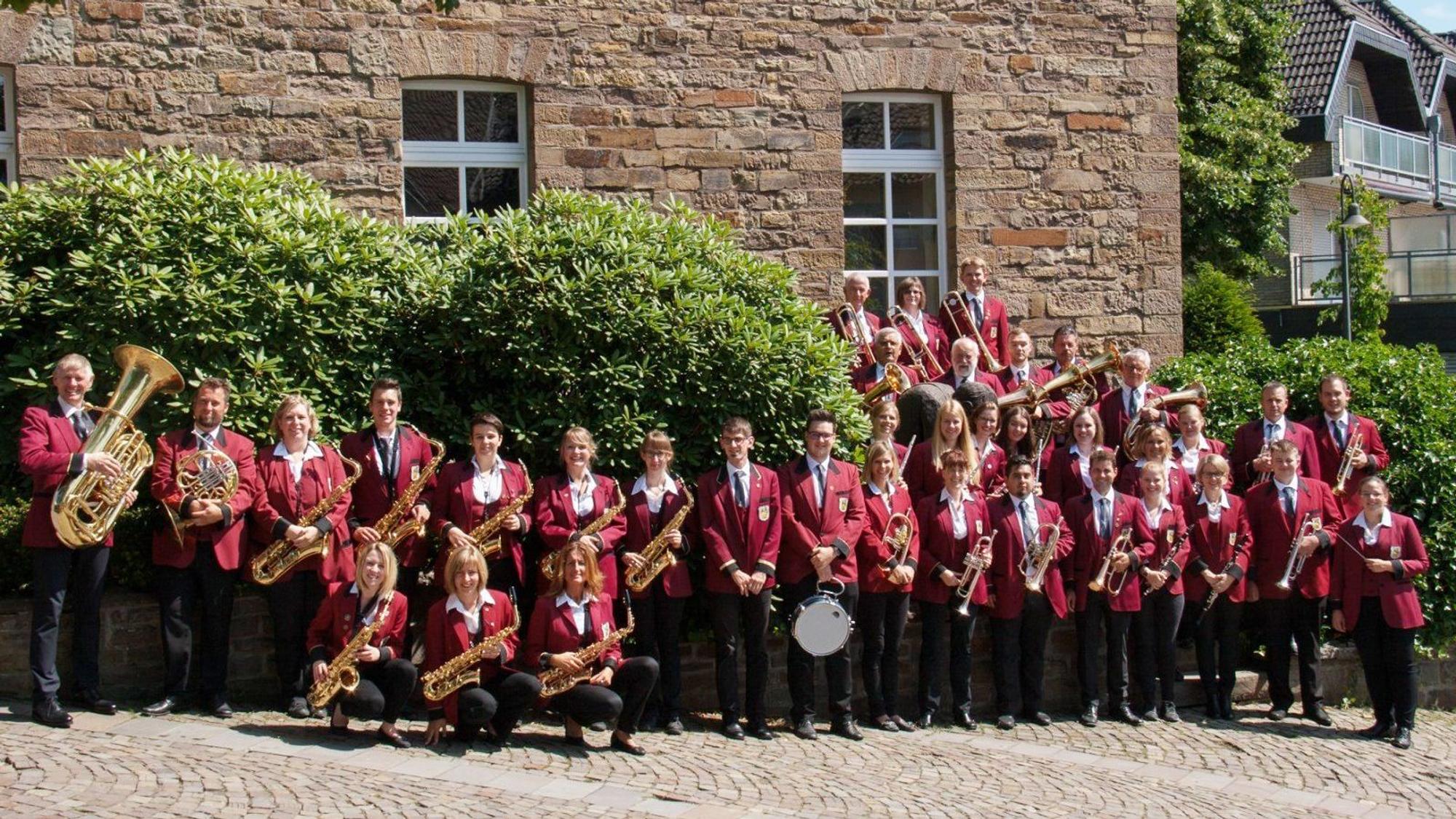 Gruppenfoto des Musikvereins Lindlar.