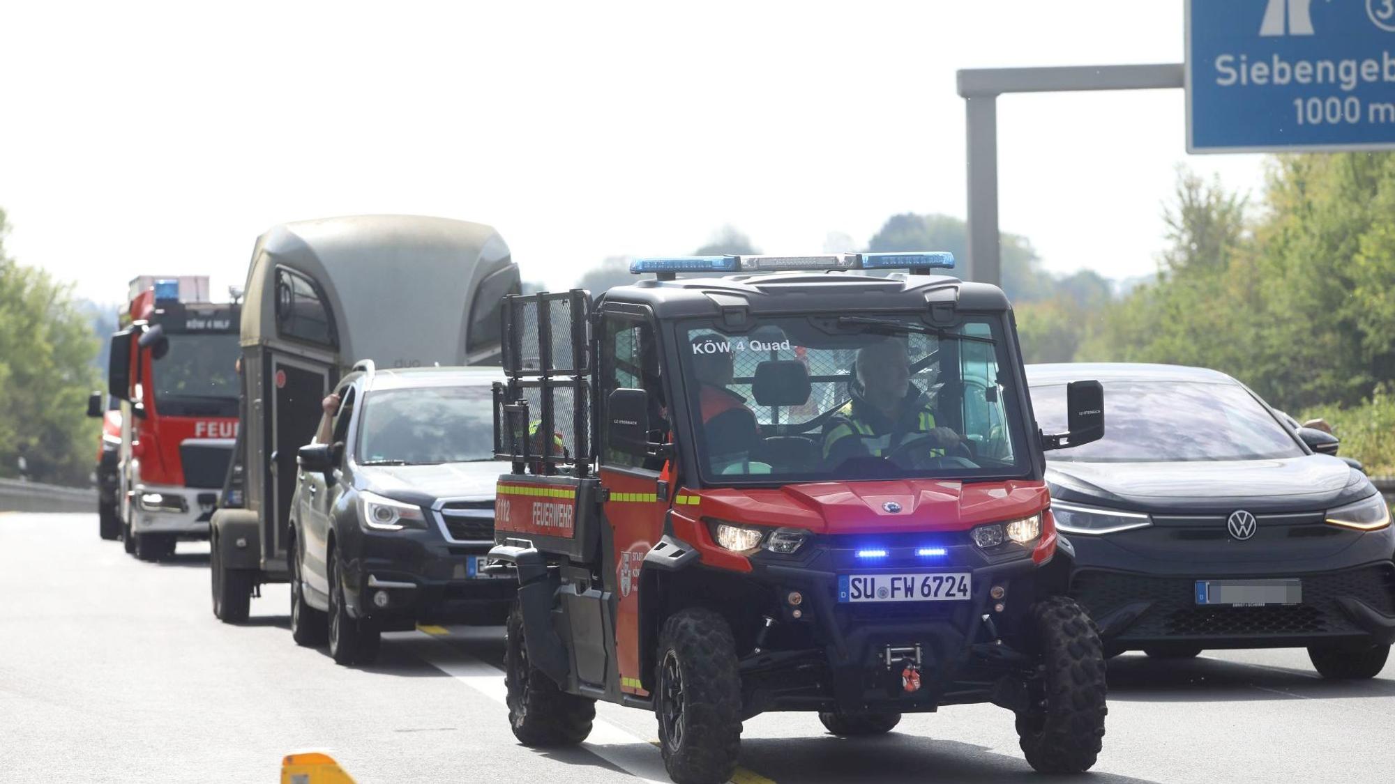 Unfall A 3 bei Königswinter-Bellinghausen