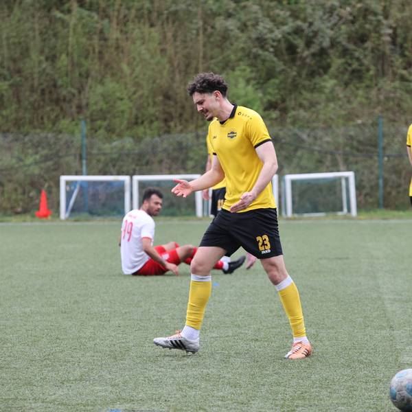 Szene aus einem Fußballspiel