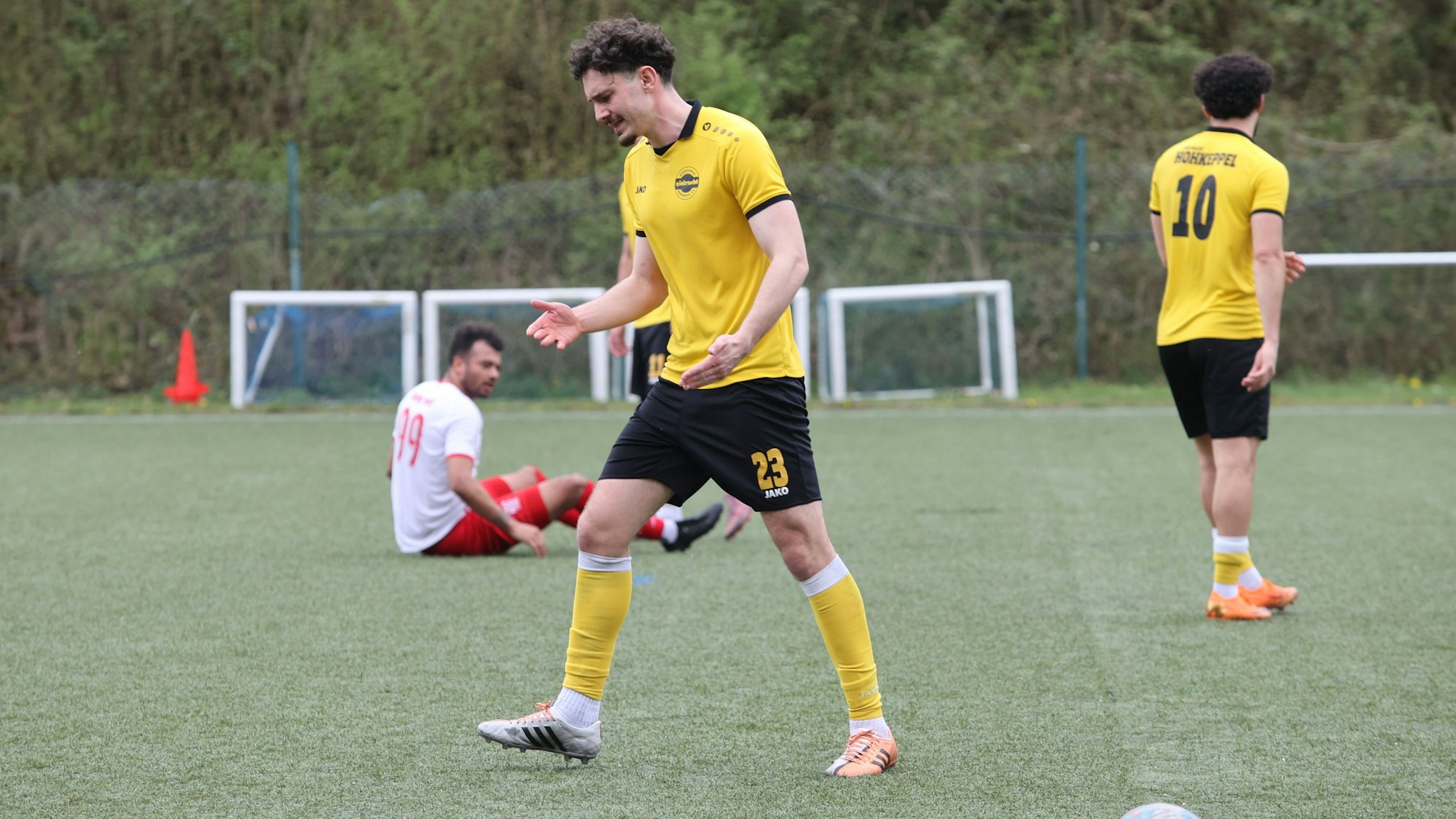 Szene aus einem Fußballspiel