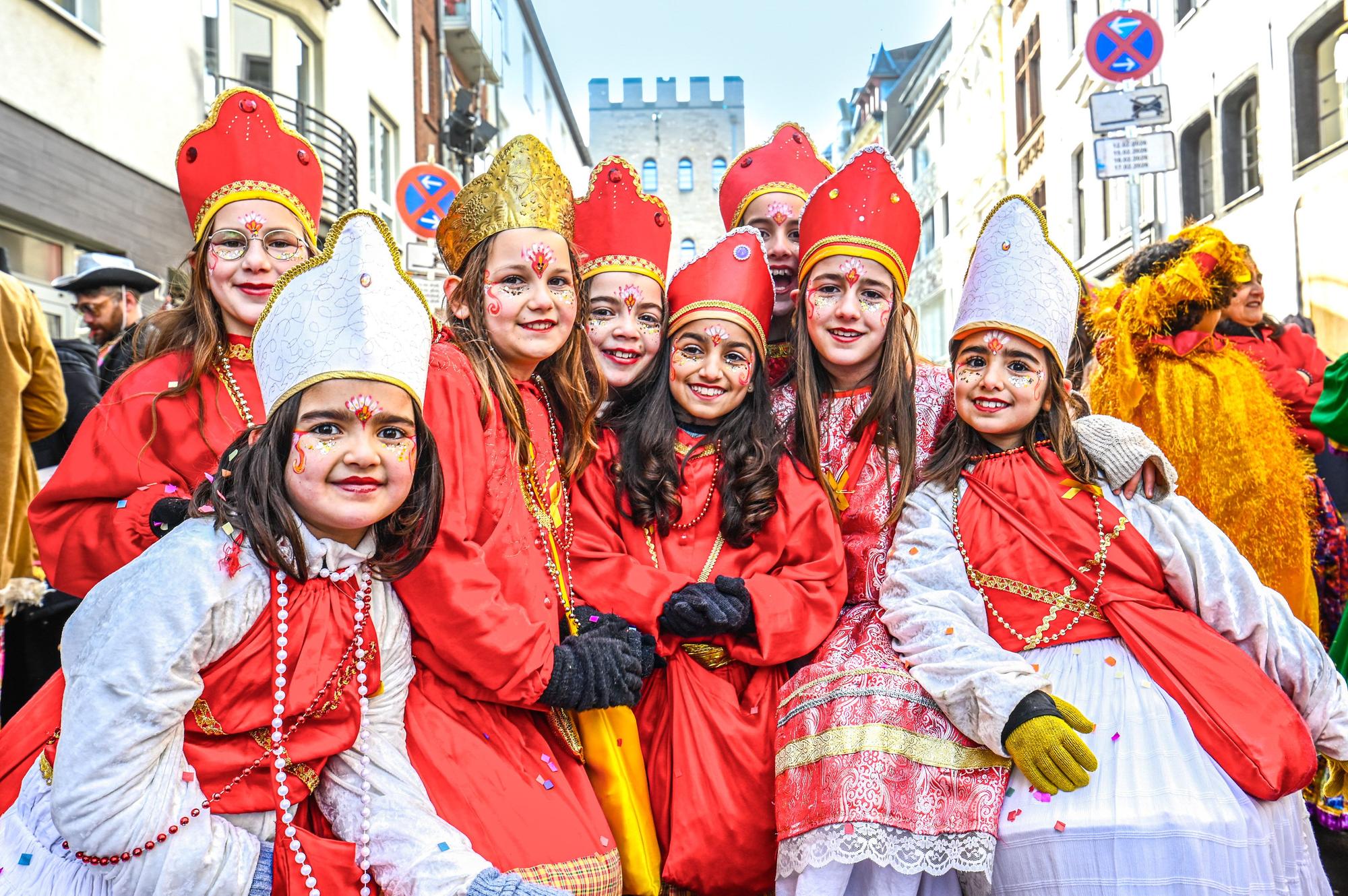 Schüler der Hauptschule Bilderstöckchen bei den diesjährigen Schull- un Veedelszöch