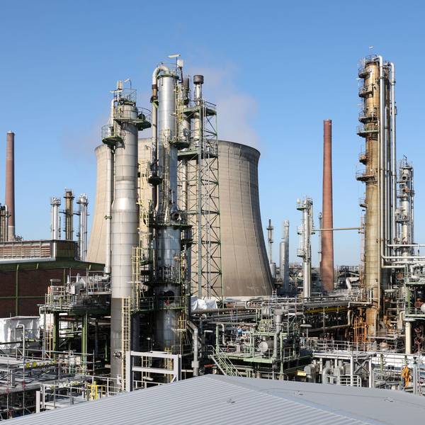 Das Werksgelände von Shell in Wesseling
