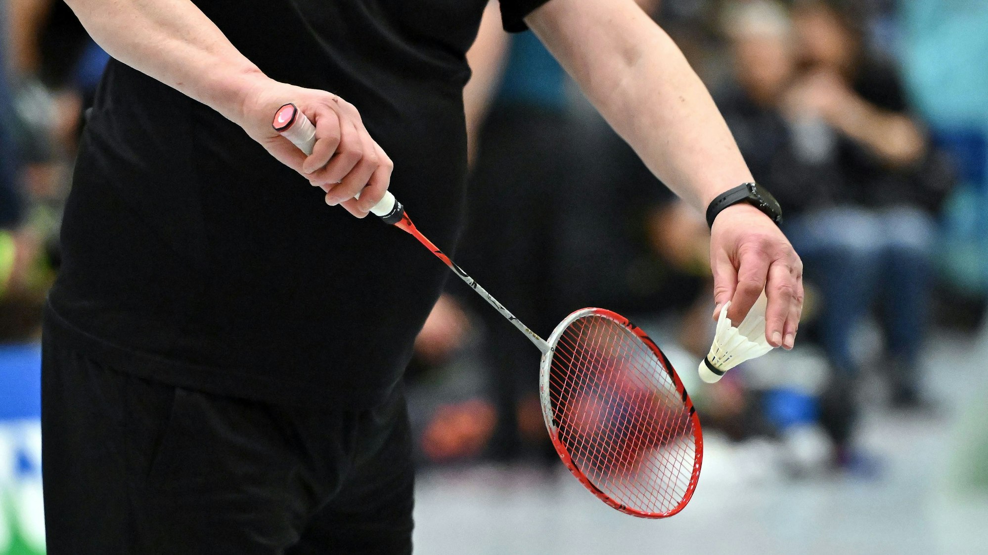 Impression von den Westdeutsche Badminton-Meisterschaften der Altersklassen O35 bis O80 am Freitag, 17.04.2026 in der Sporthalle der Gesamtschule Osterfeld.
Foto: Michael Korte / FUNKE Foto Services