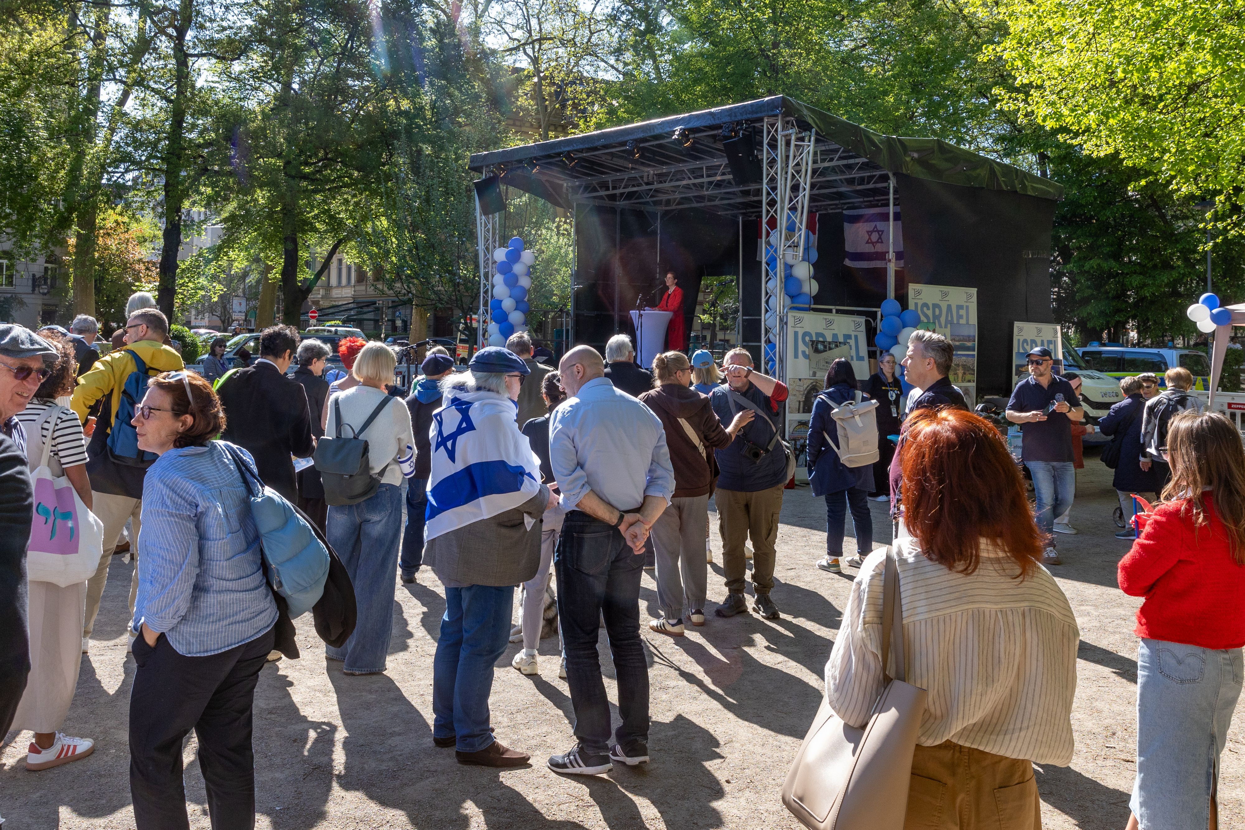Der jährliche Israel-Tag auf dem Rathenauplatz findet seit 20 Jahren statt.