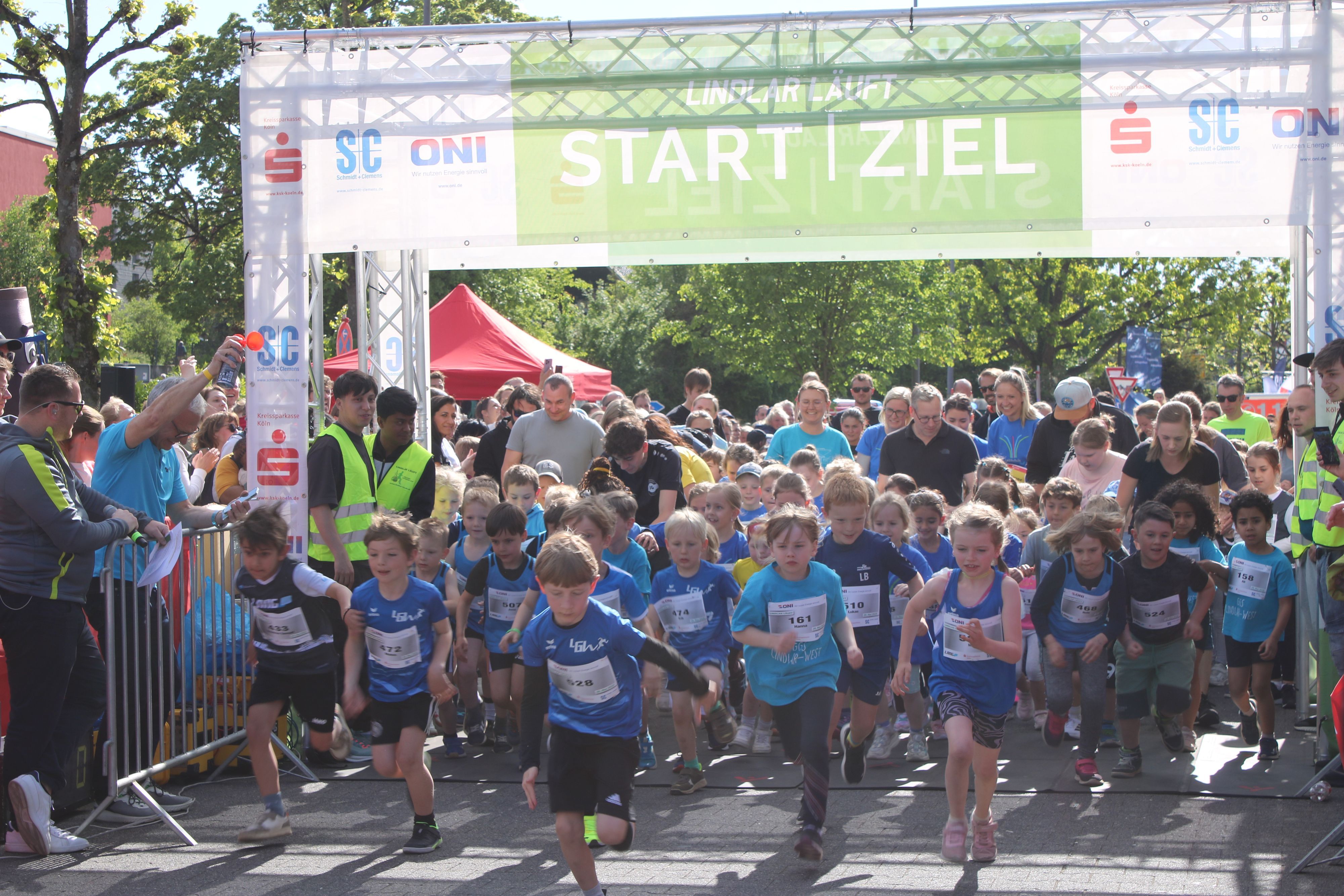 Start eines Bambini-Laufes