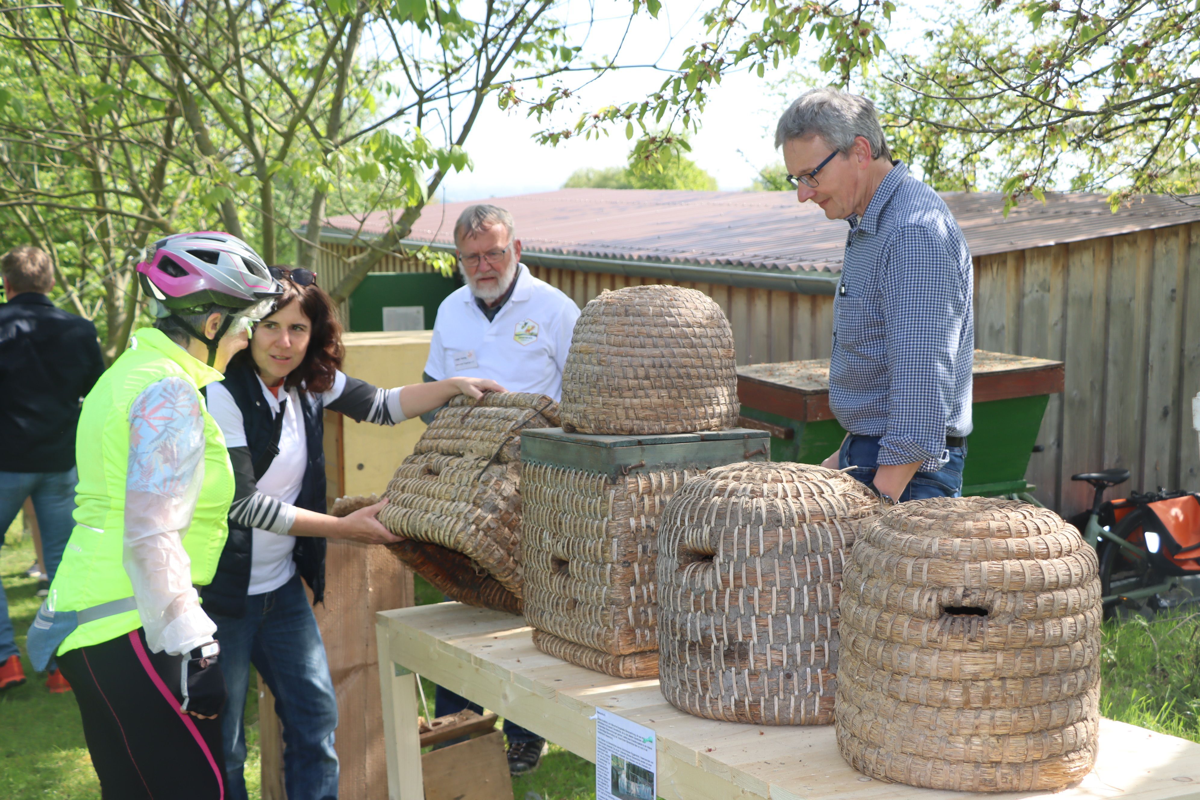 So sahen die Bienenkörbe vor 150 Jahren aus.