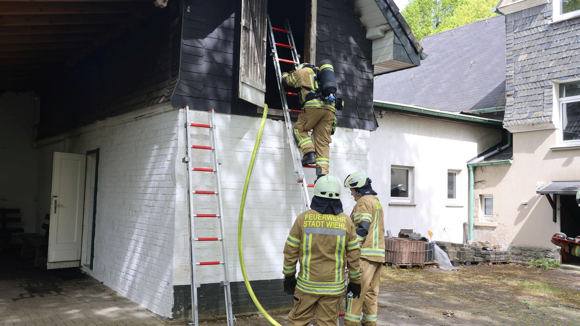 Die Kräfte aus Marienhagen und Bomig konnten Schlimmeres verhindern.
