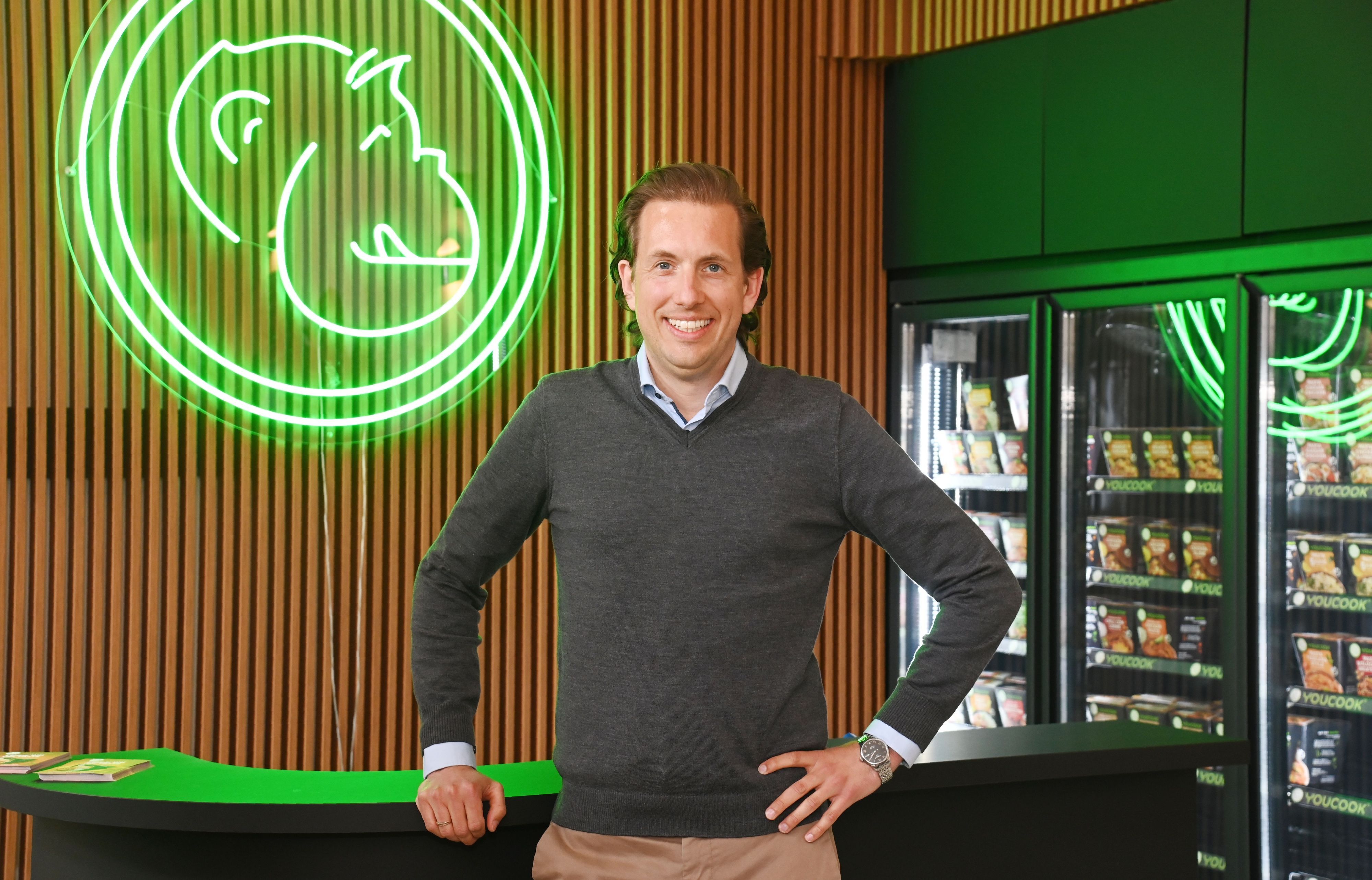 14.04.2026 Köln. Das Kölner Unternehmen Youcook ist Marktführer im Segment gekühlte Fertiggerichte und hat Traditionsmarken wie Meica überholt. Benedikt Meuers. Foto: Alexander Schwaiger