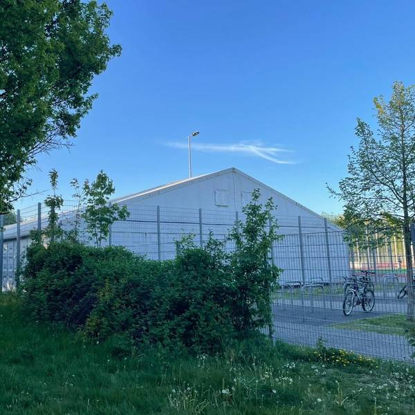 In der Leichtbauhalle des Maximilian-Kolbe-Gymnasiums findet eigentlich der Schulsport statt.