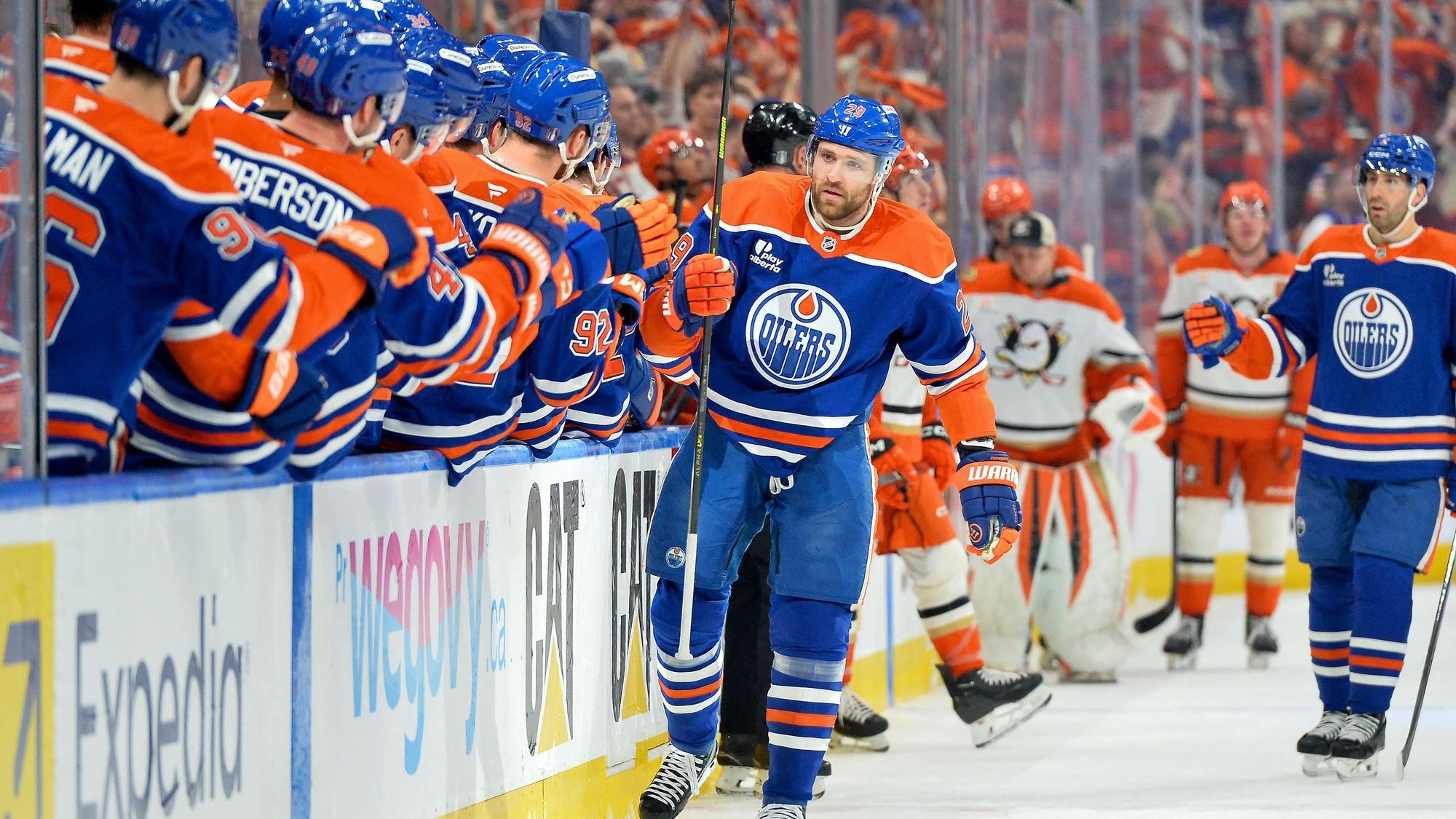 Leon Draisaitt von den Edmonton Oilers.