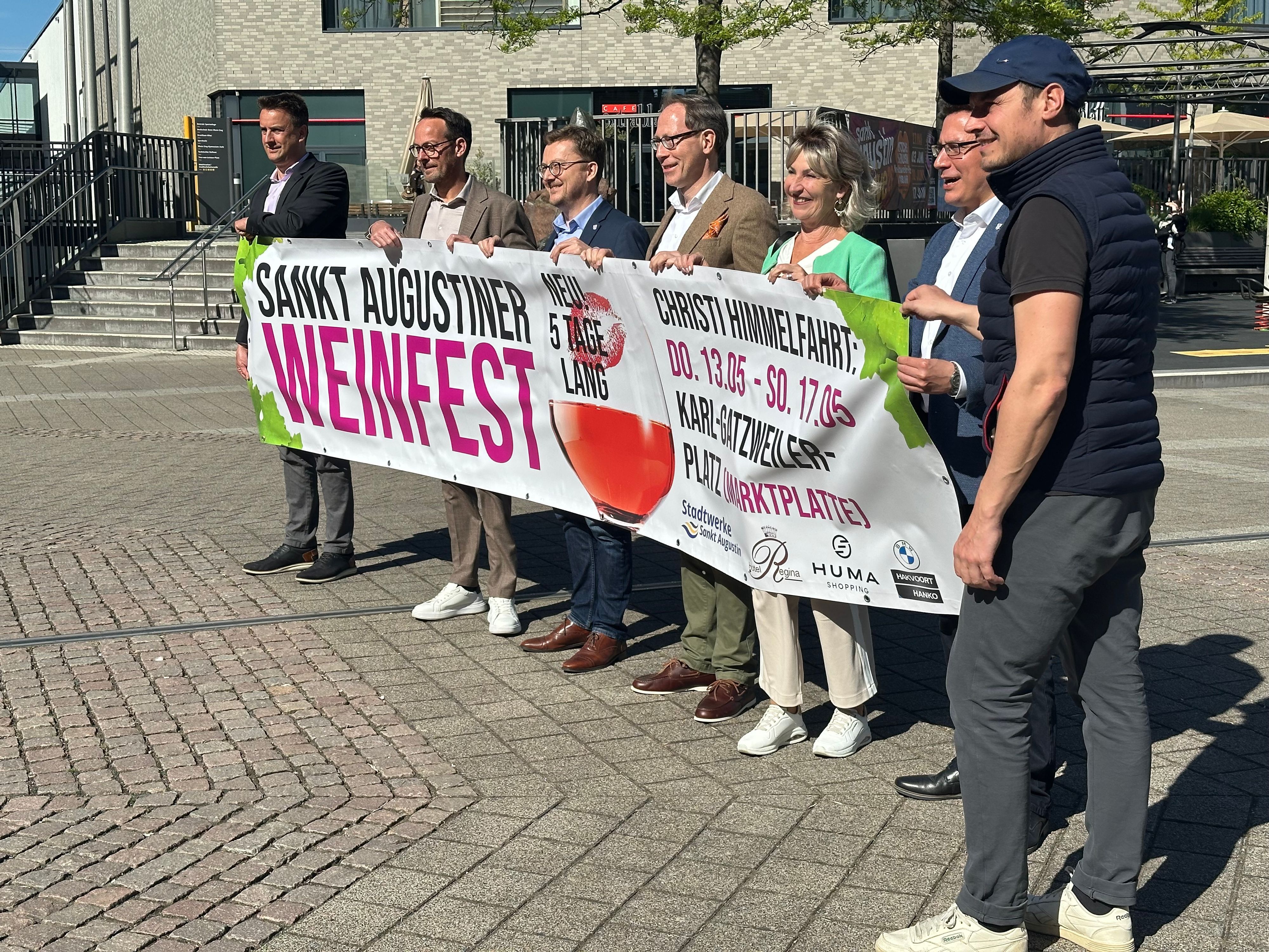 Das Weinfest in Sankt Augustin findet um Christi Himmelfahrt statt.