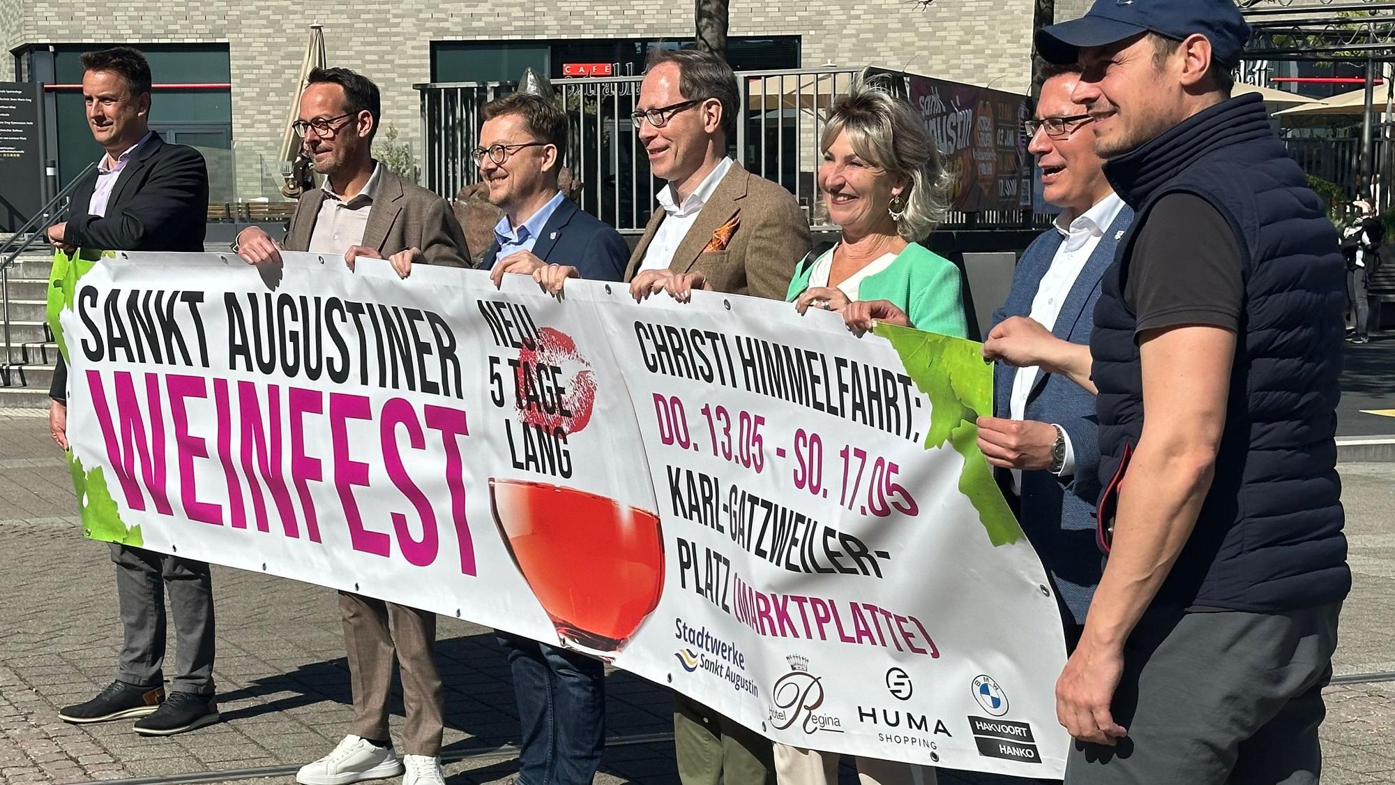 Das Weinfest in Sankt Augustin findet um Christi Himmelfahrt statt.