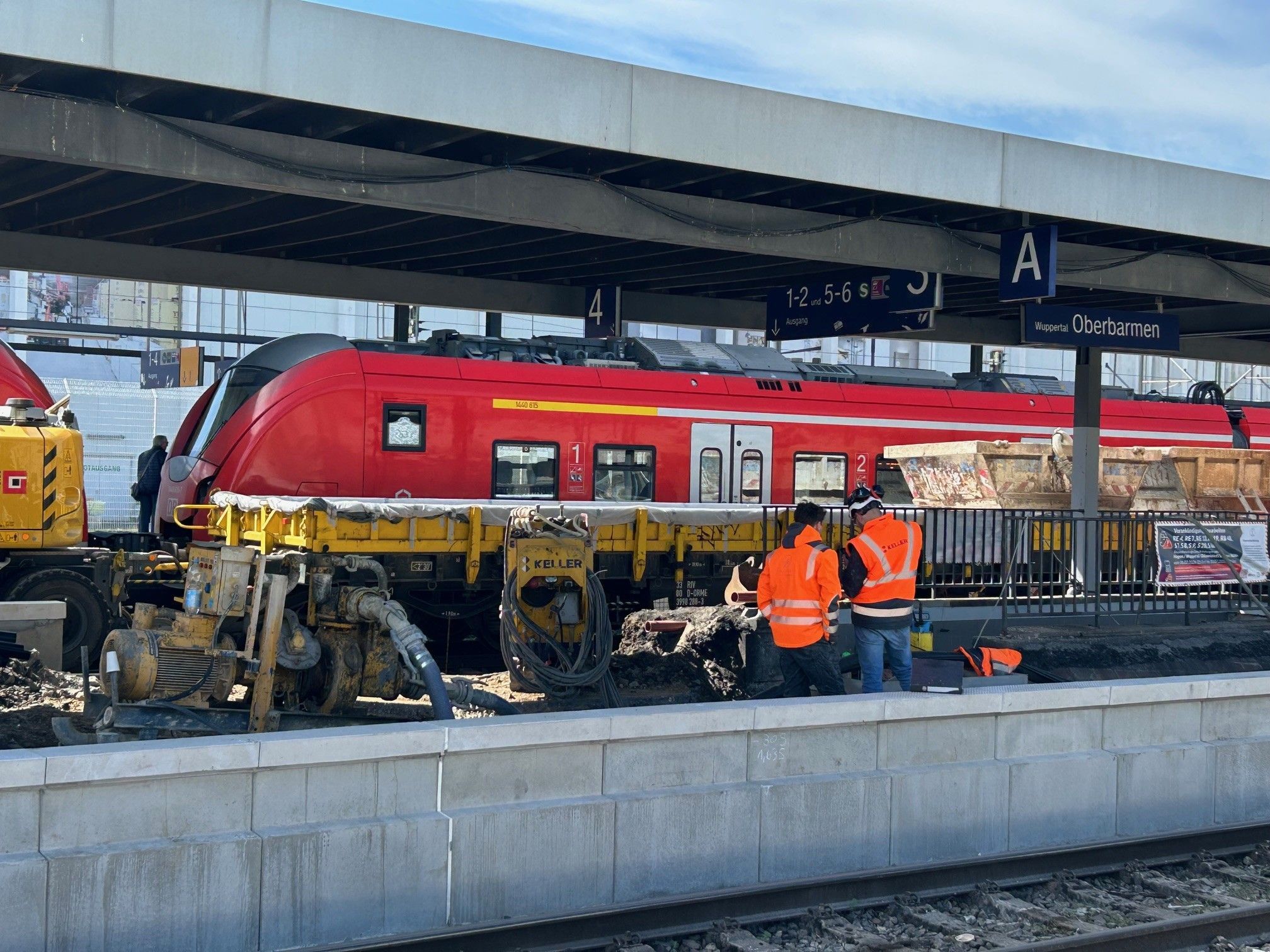 Generalsanierung der Deutschen Bahn zwischen Köln, Wuppertal und Hagen: Baustellenbegehungen im Großraum Wuppertal (Archivfoto vom April 2026)
