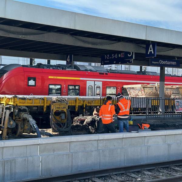 Generalsanierung der Deutschen Bahn zwischen Köln, Wuppertal und Hagen: Baustellenbegehungen im Großraum Wuppertal (Archivfoto vom April 2026)