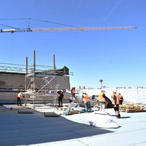 30.04.2026 Köln. Rundgang über die Baustelle der Zentralbibliothek am Josef-Haubrich-Hof. Foto: Alexander Schwaiger