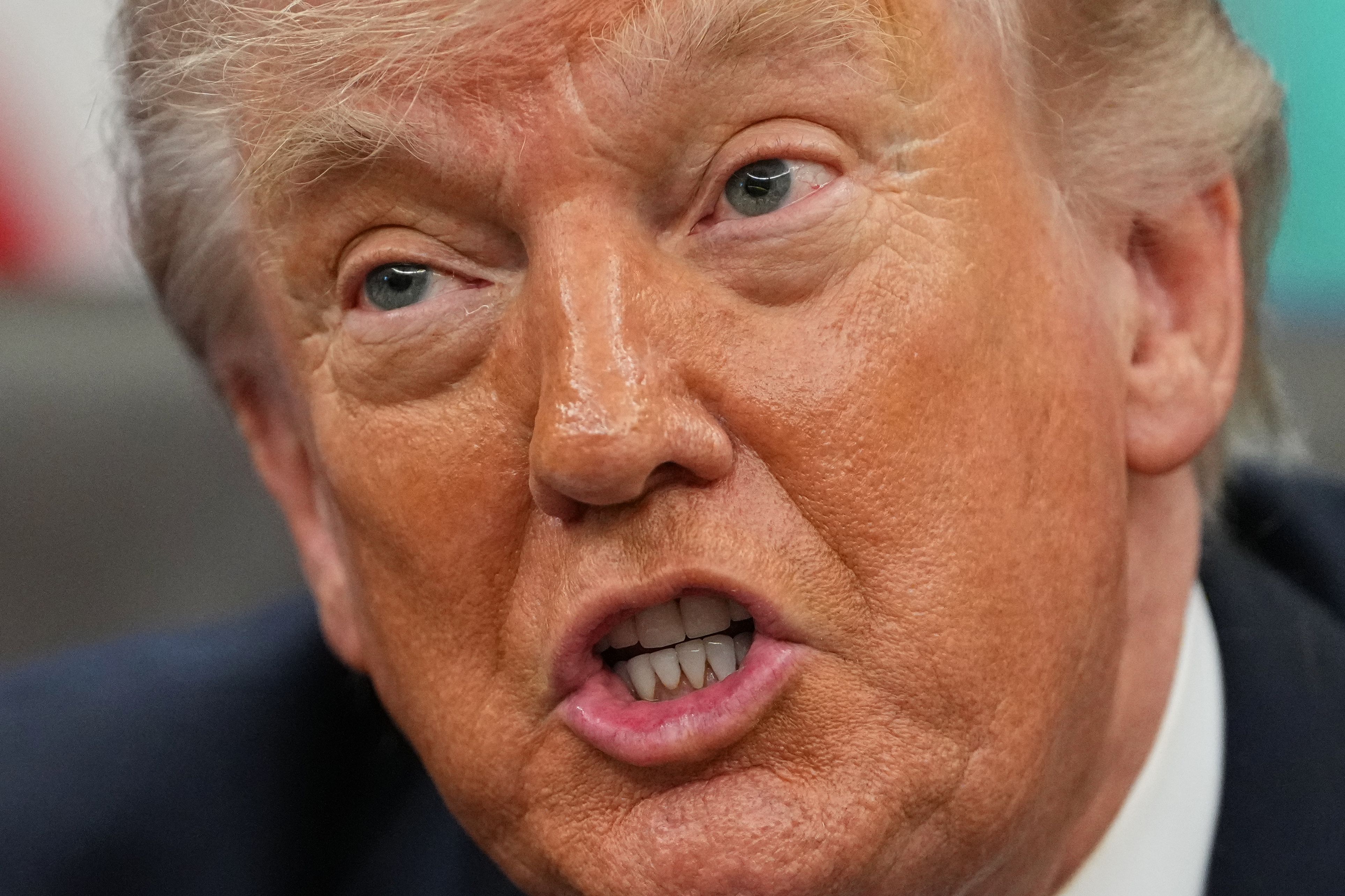US-Präsident Donald Trump bleibt gegenüber Bundeskanzler Friedrich Merz (CDU) auf Konfrontationskurs. (Archivbild)