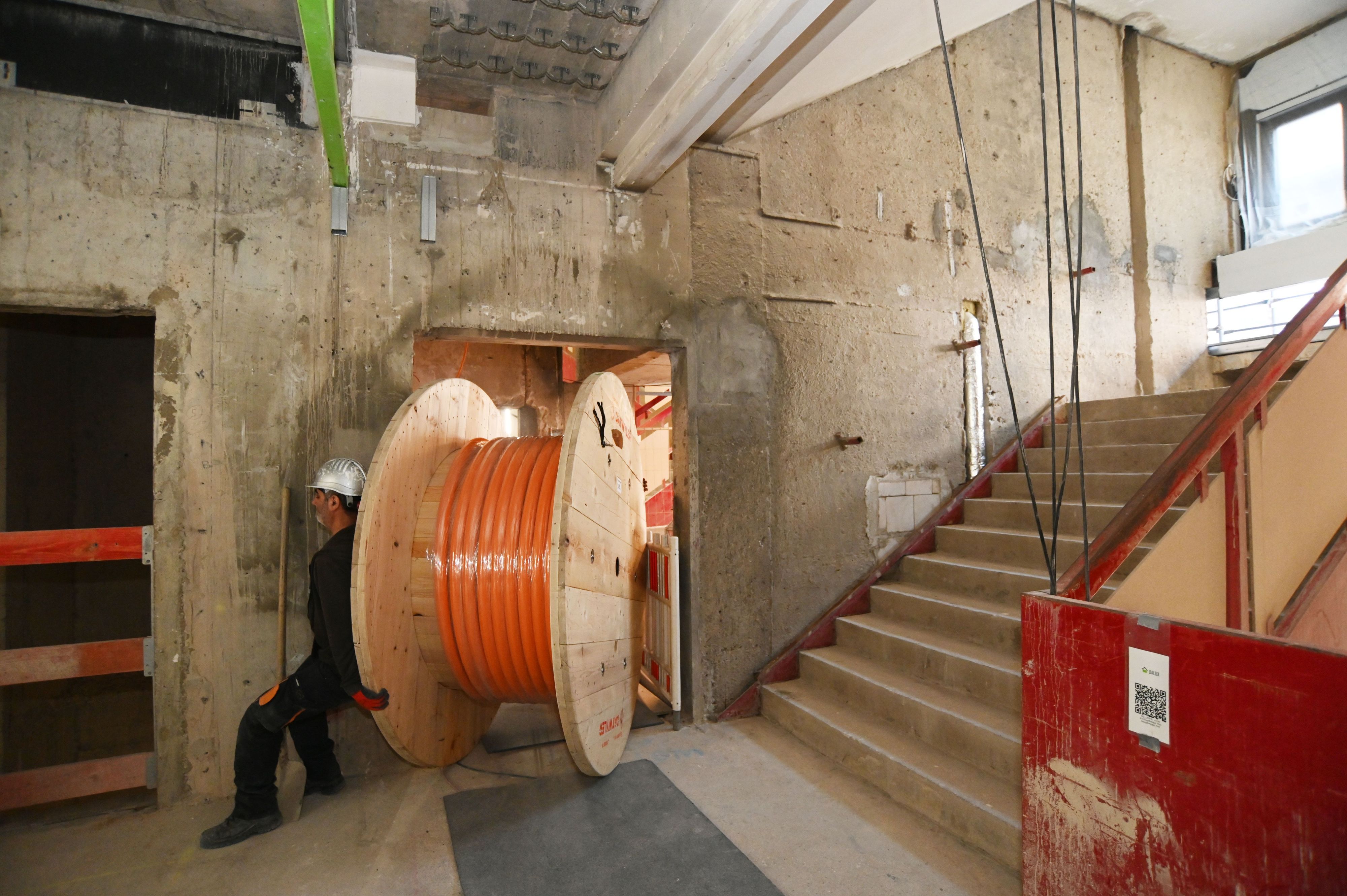 30.04.2026 Köln. Rundgang über die Baustelle der Zentralbibliothek am Josef-Haubrich-Hof. Foto: Alexander Schwaiger