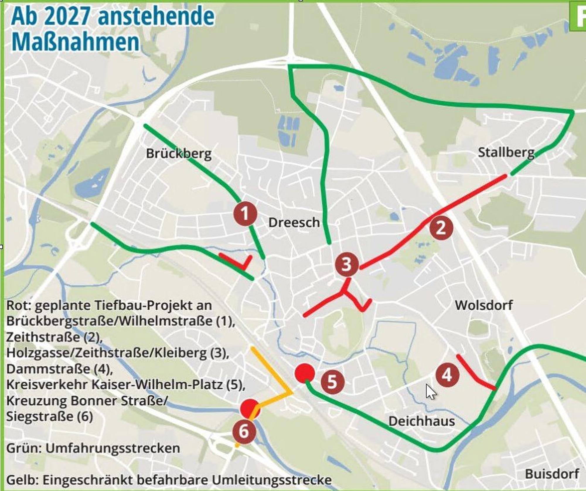 Öffentliche Straßenbauvorhaben ab 2027