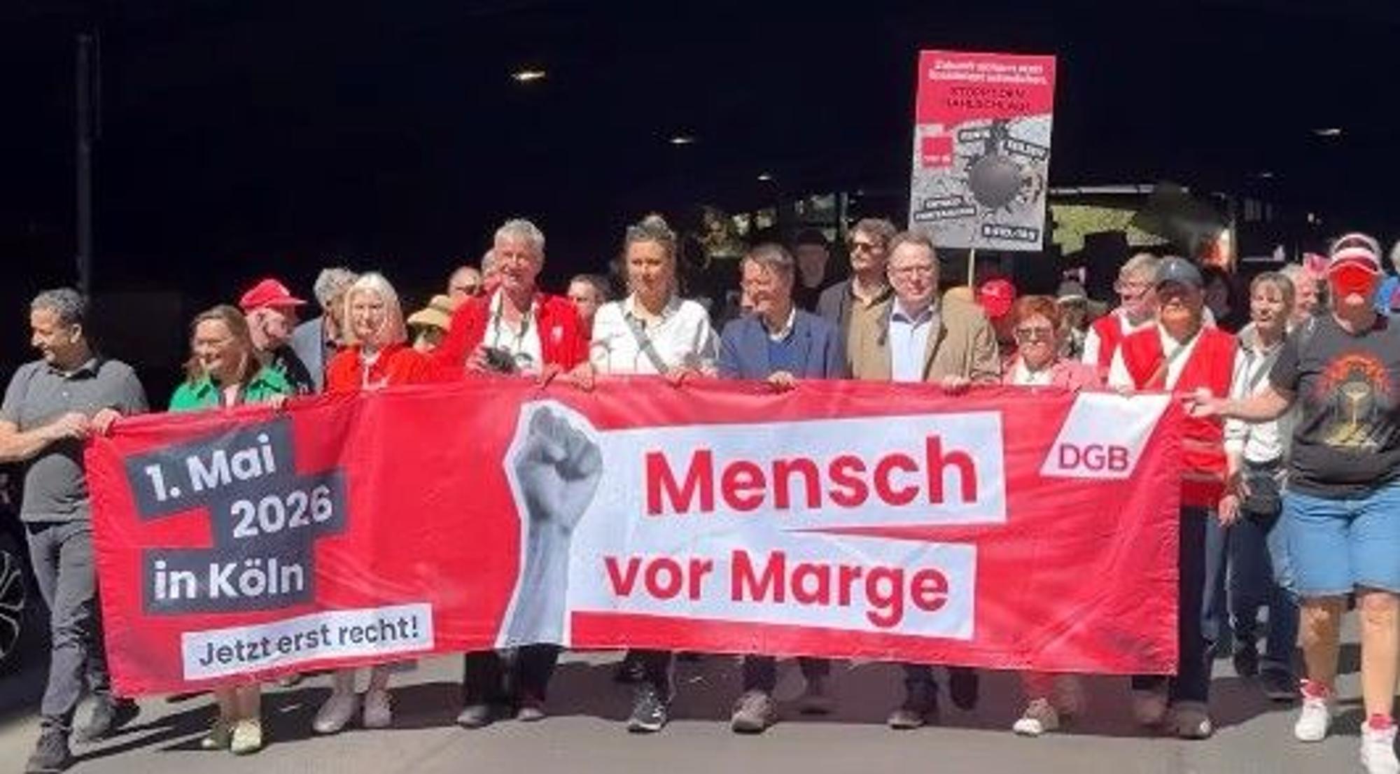 Kundgebung zum 1. Mai in Köln