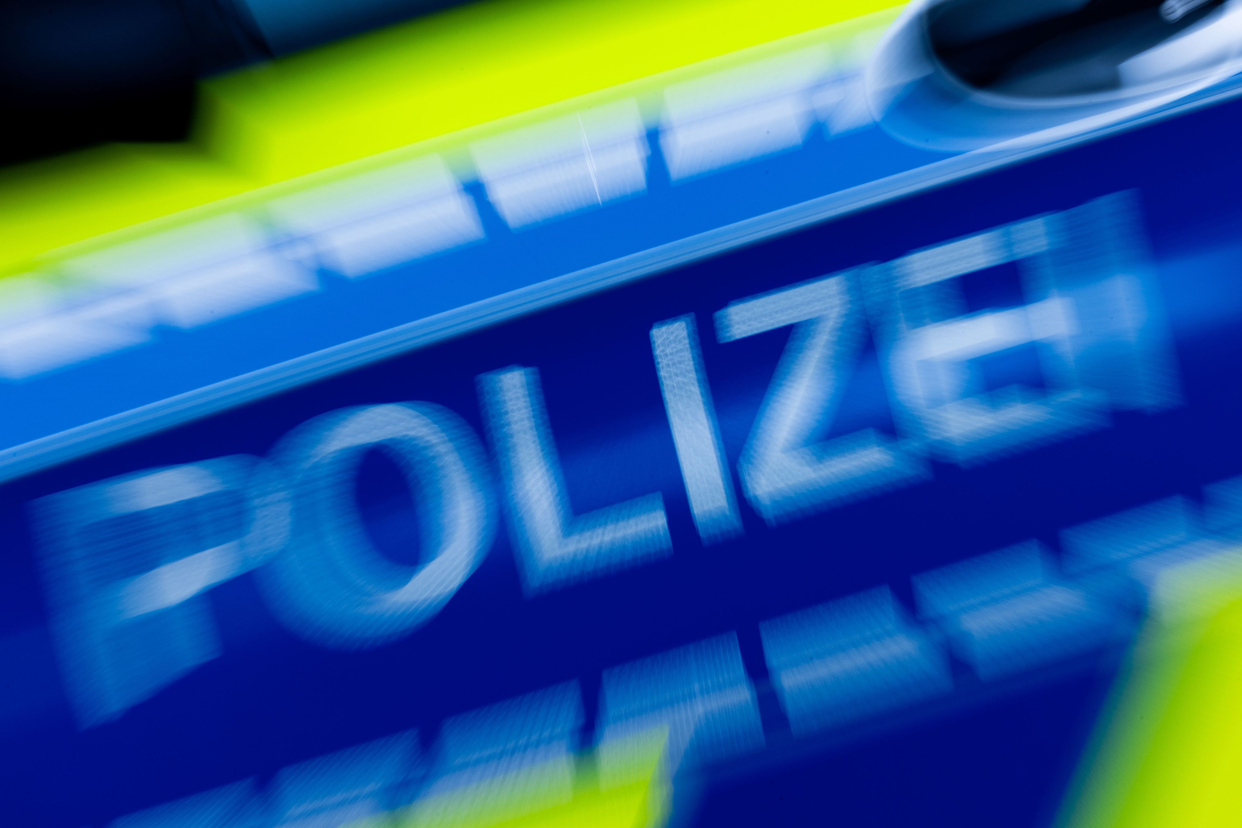Ein Polizeiwagen im Einsatz