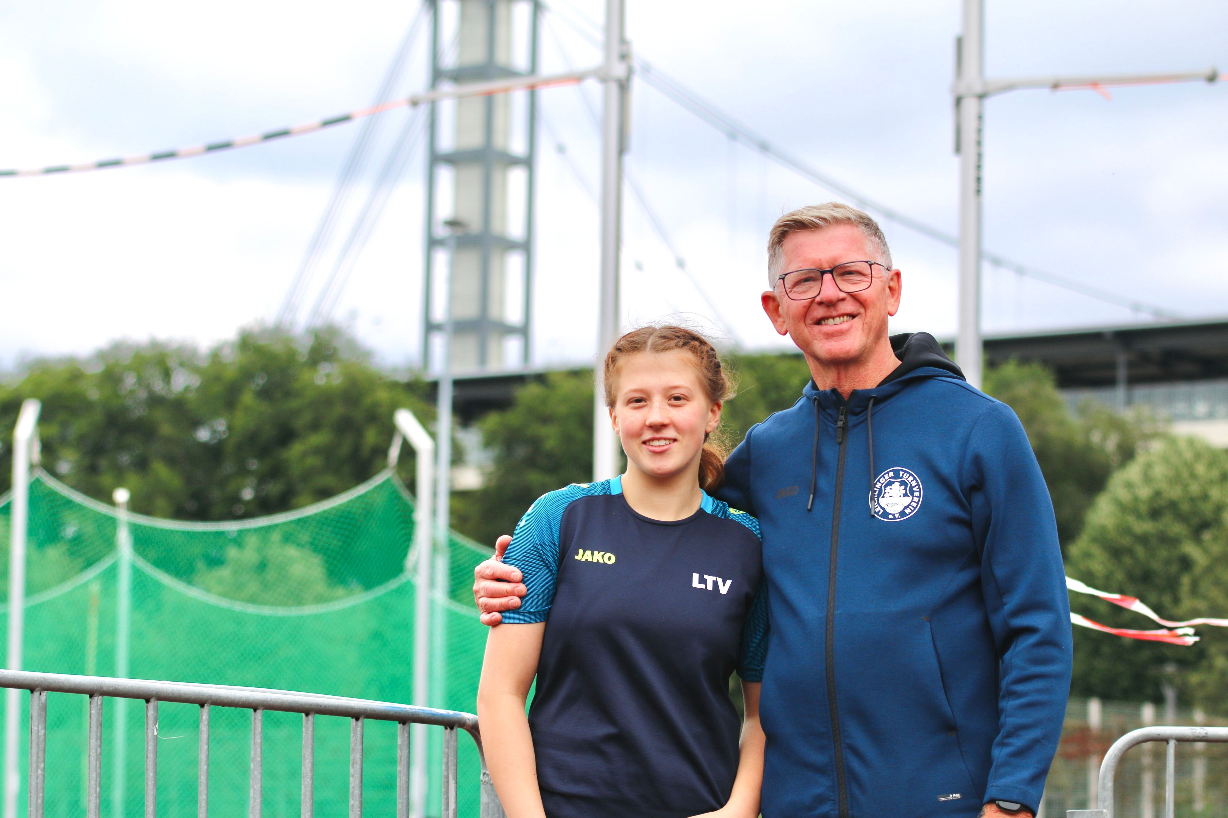 Polina Stepanchenko (l.) mit ihrem Trainer Leszek Klima.