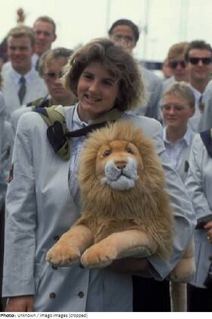 Zu sehen ist Heike Becker als Olympionikin 1988 in Seoul.