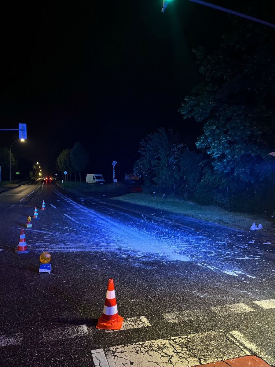 Polizei stoppt 25-jährigen Mann nach Farbanschlag.