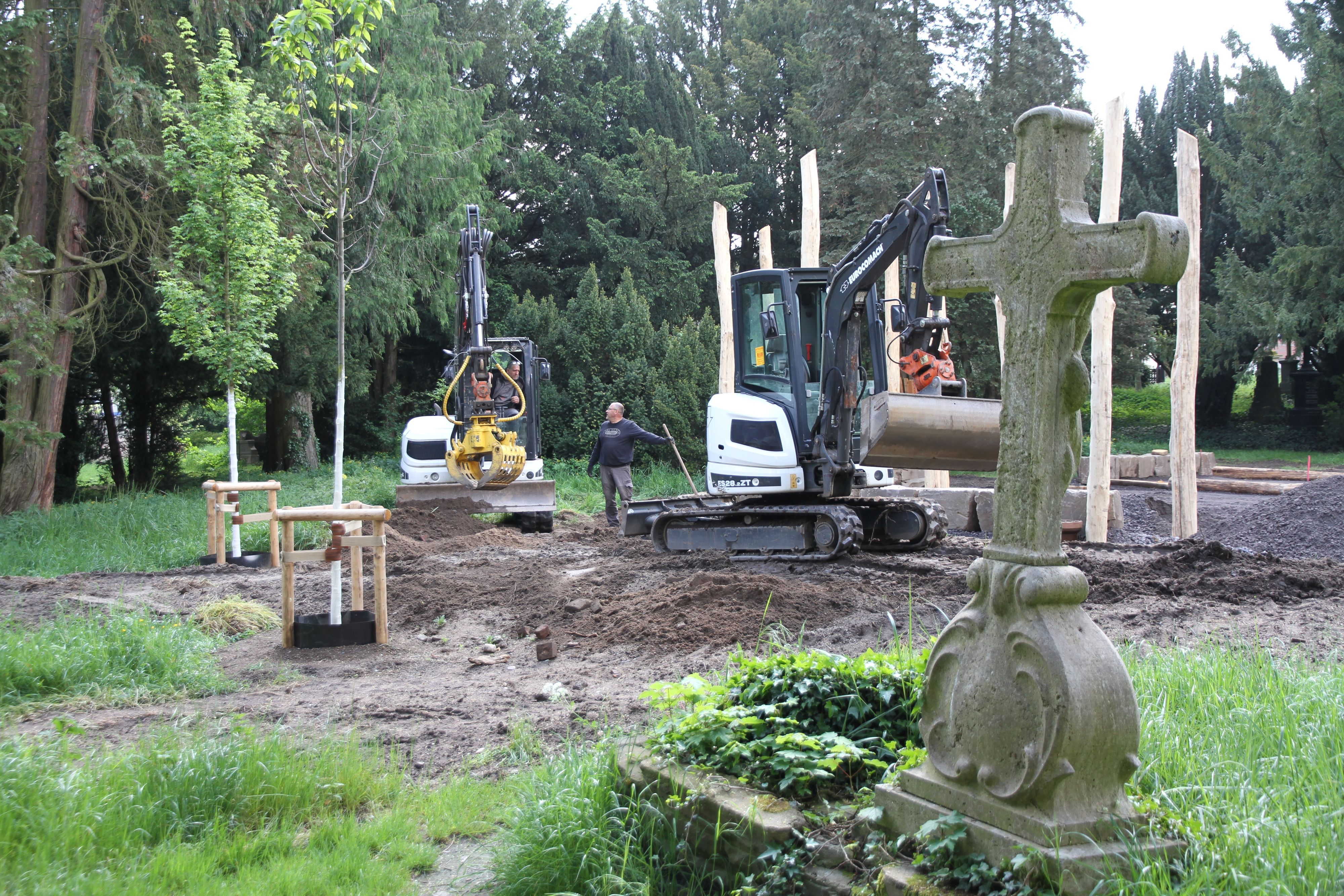 Der alte Friedhof an der Siegburger Johannesstraße wird zu einem „Leisepark“ umgestaltet