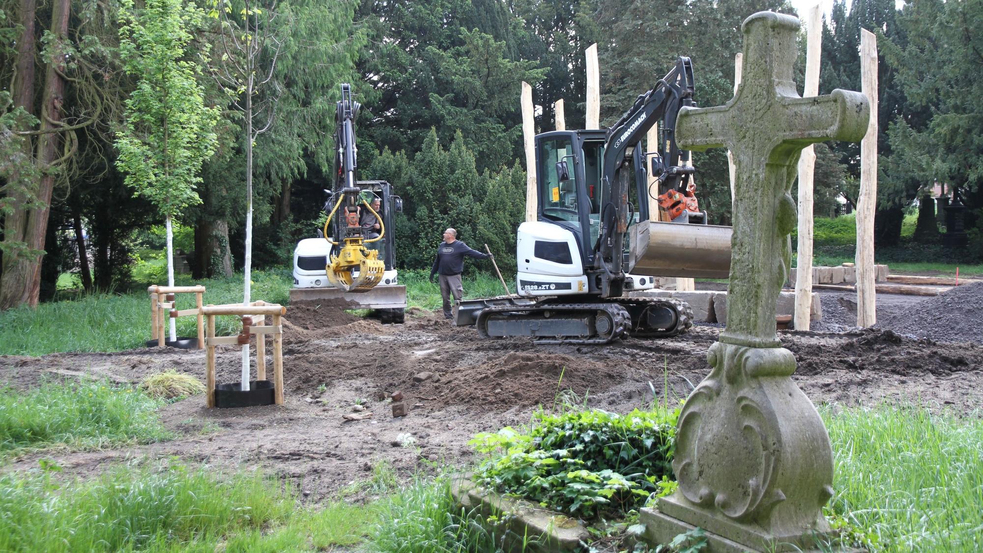Der alte Friedhof an der Siegburger Johannesstraße wird zu einem „Leisepark“ umgestaltet